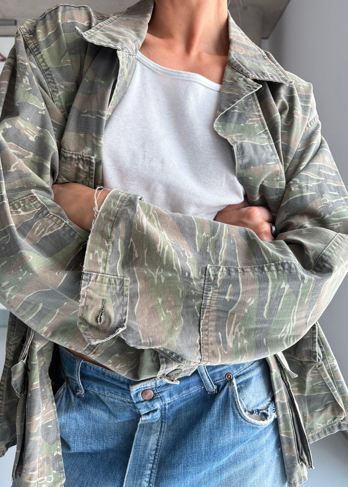 1980s camo shirt