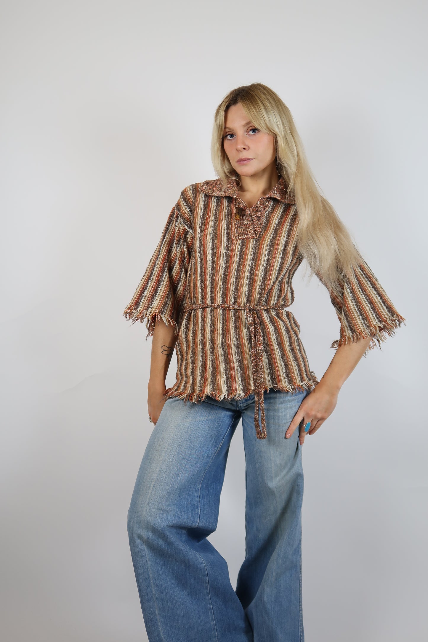 1970s bell sleeve knit