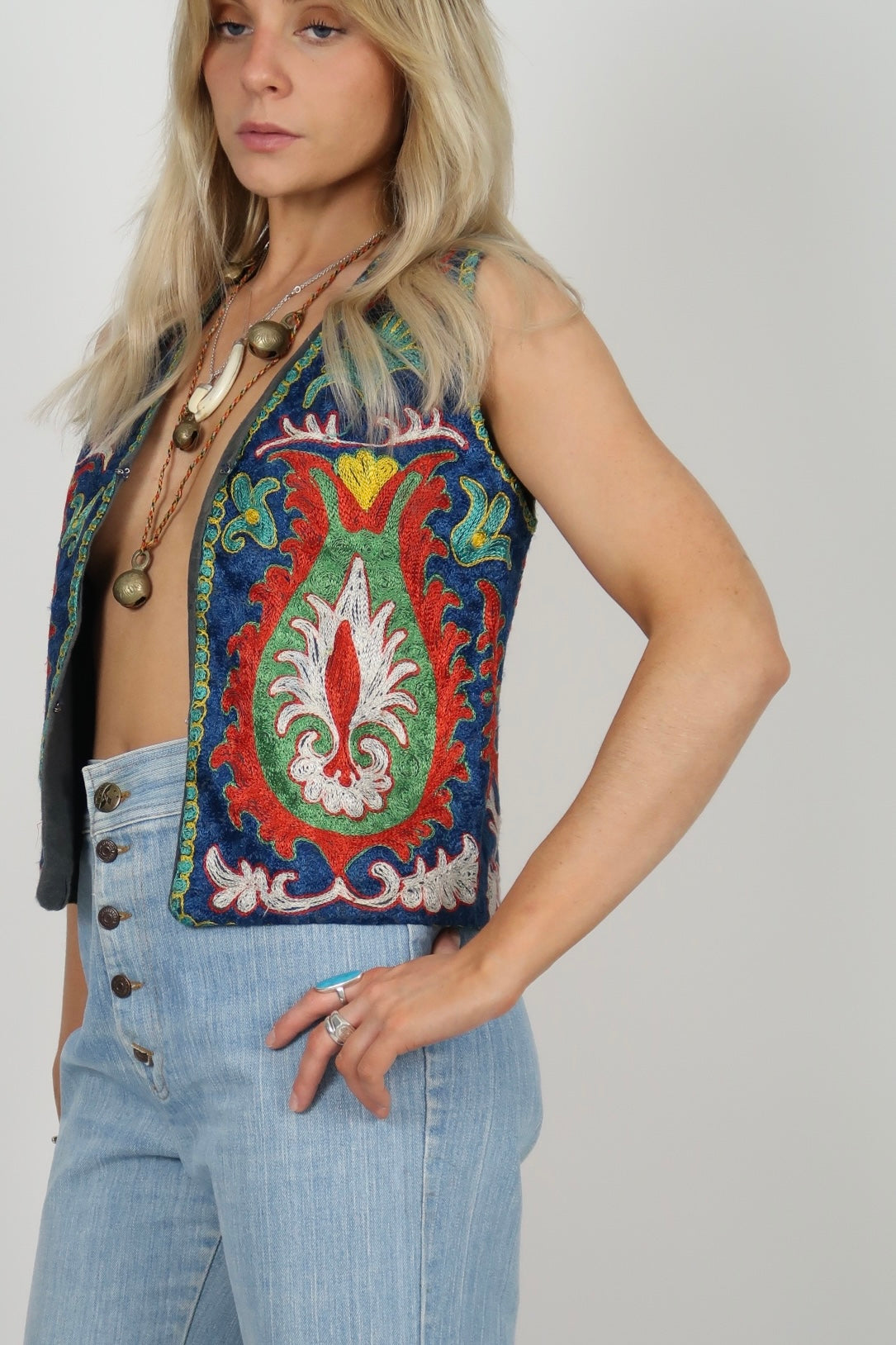 60s embroidered Afghan vest