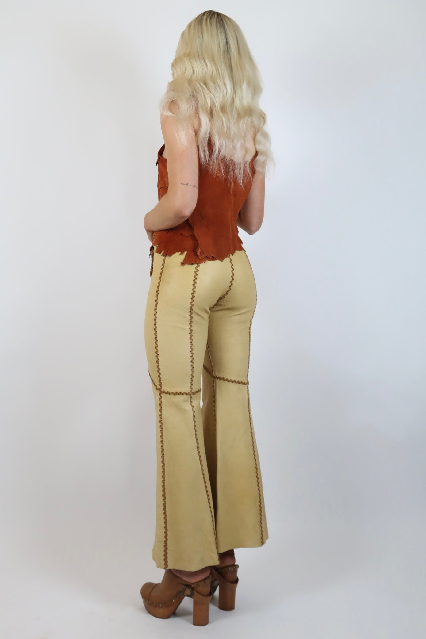 1970s suede camisole