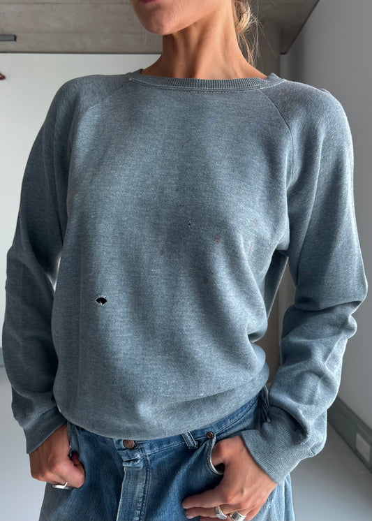 Blue green 70s soft sweatshirt