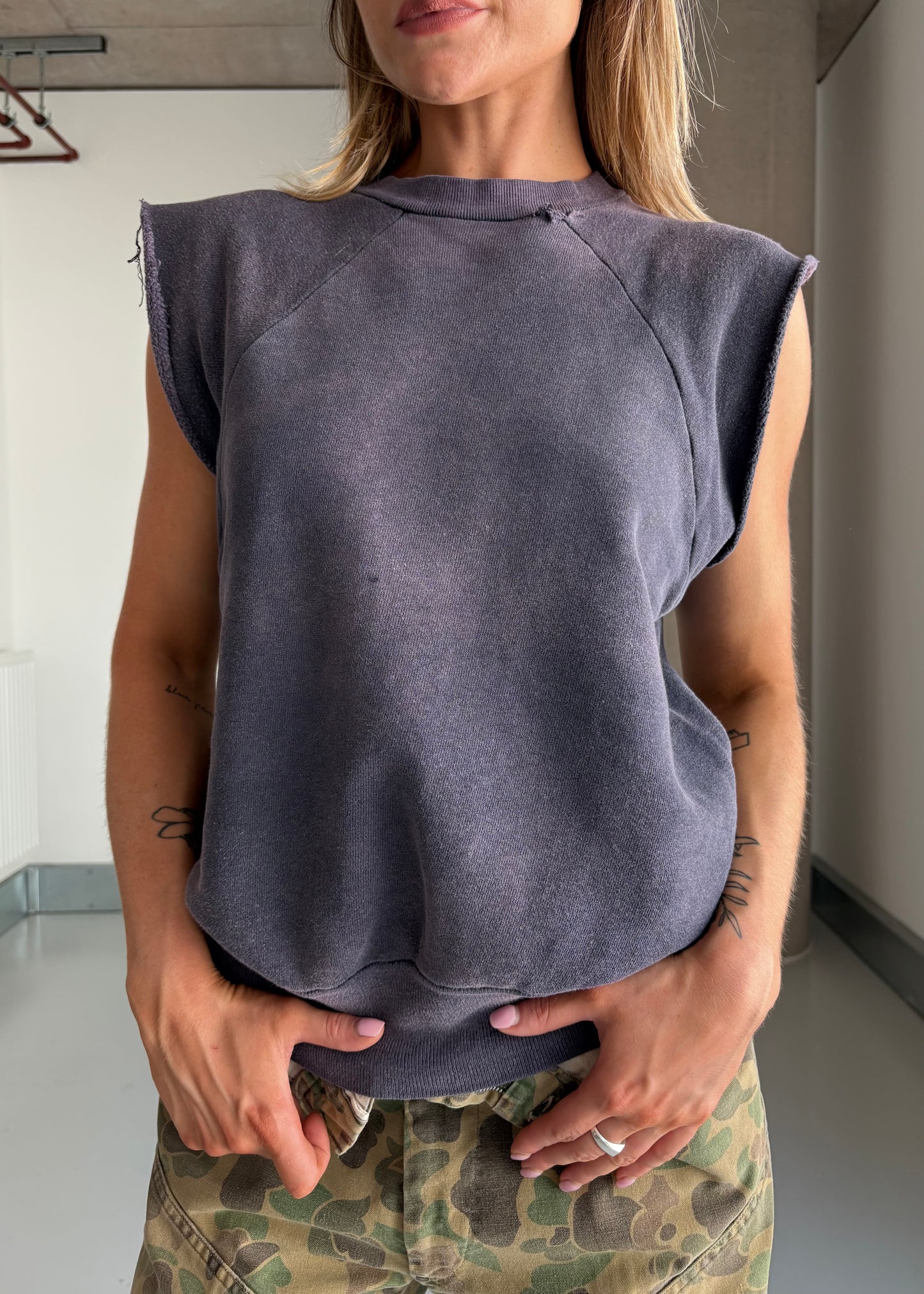 60s cut off sweat