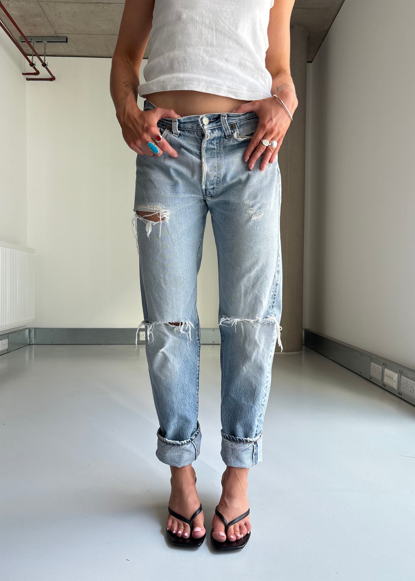 80S DISTRESSSED SELVEDGE LEVIS
