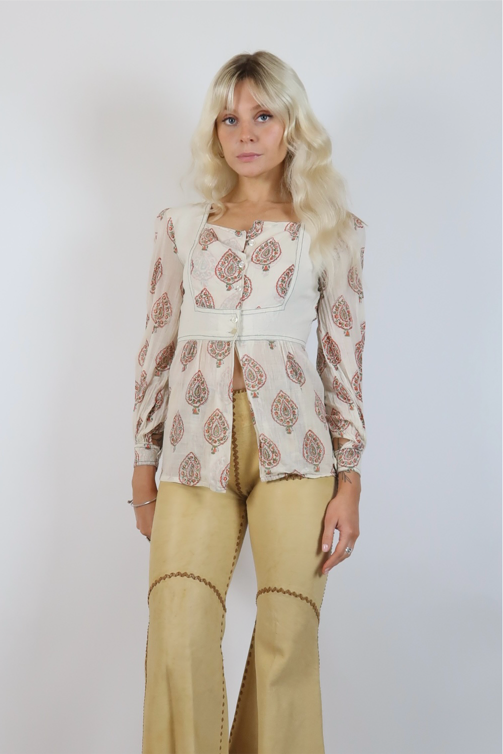 1970s Indian cotton top