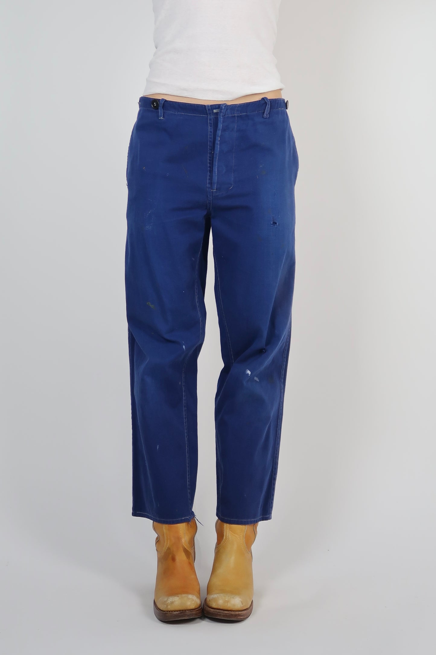 Blue workwear pants