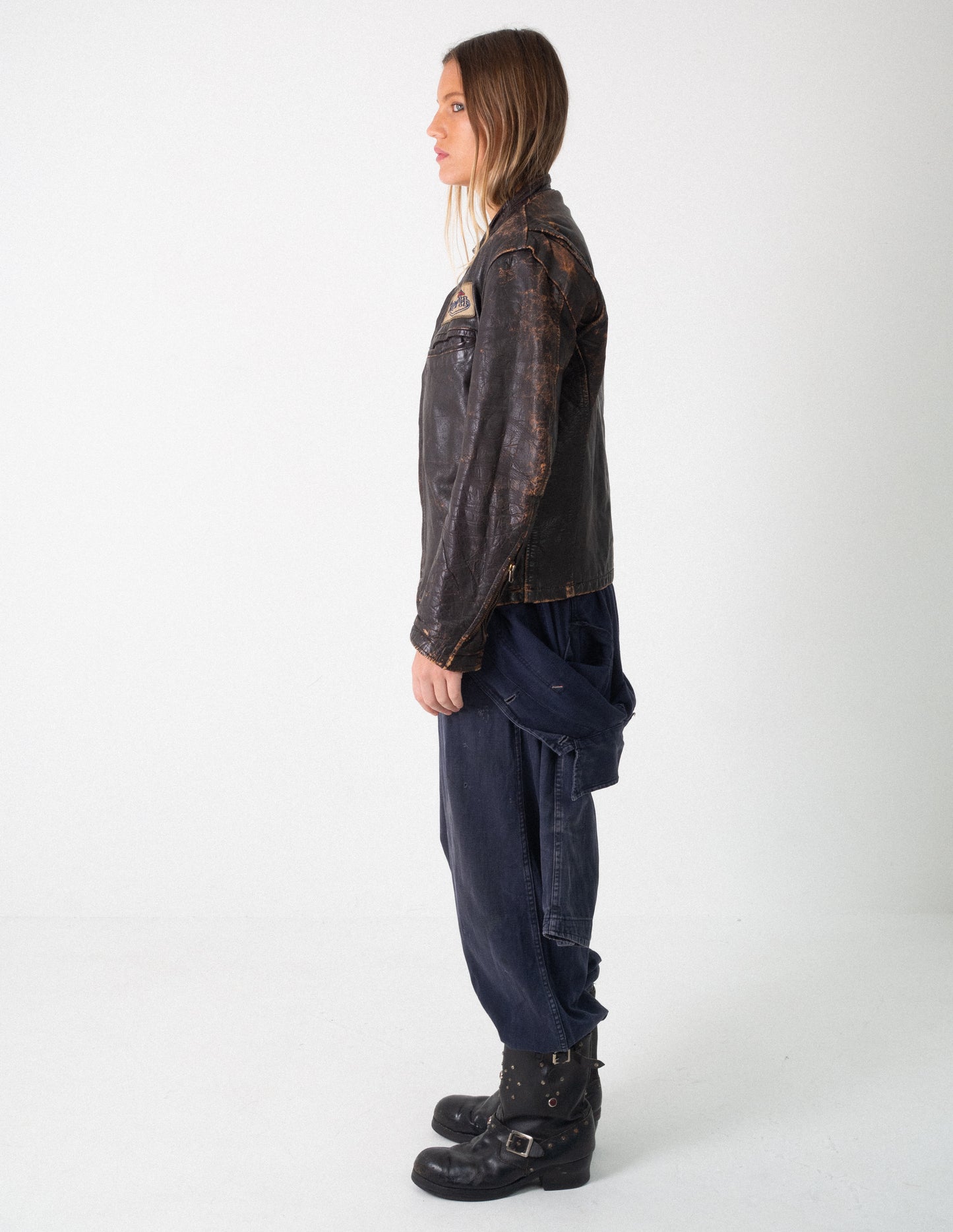 50S LEATHER BIKER JACKET