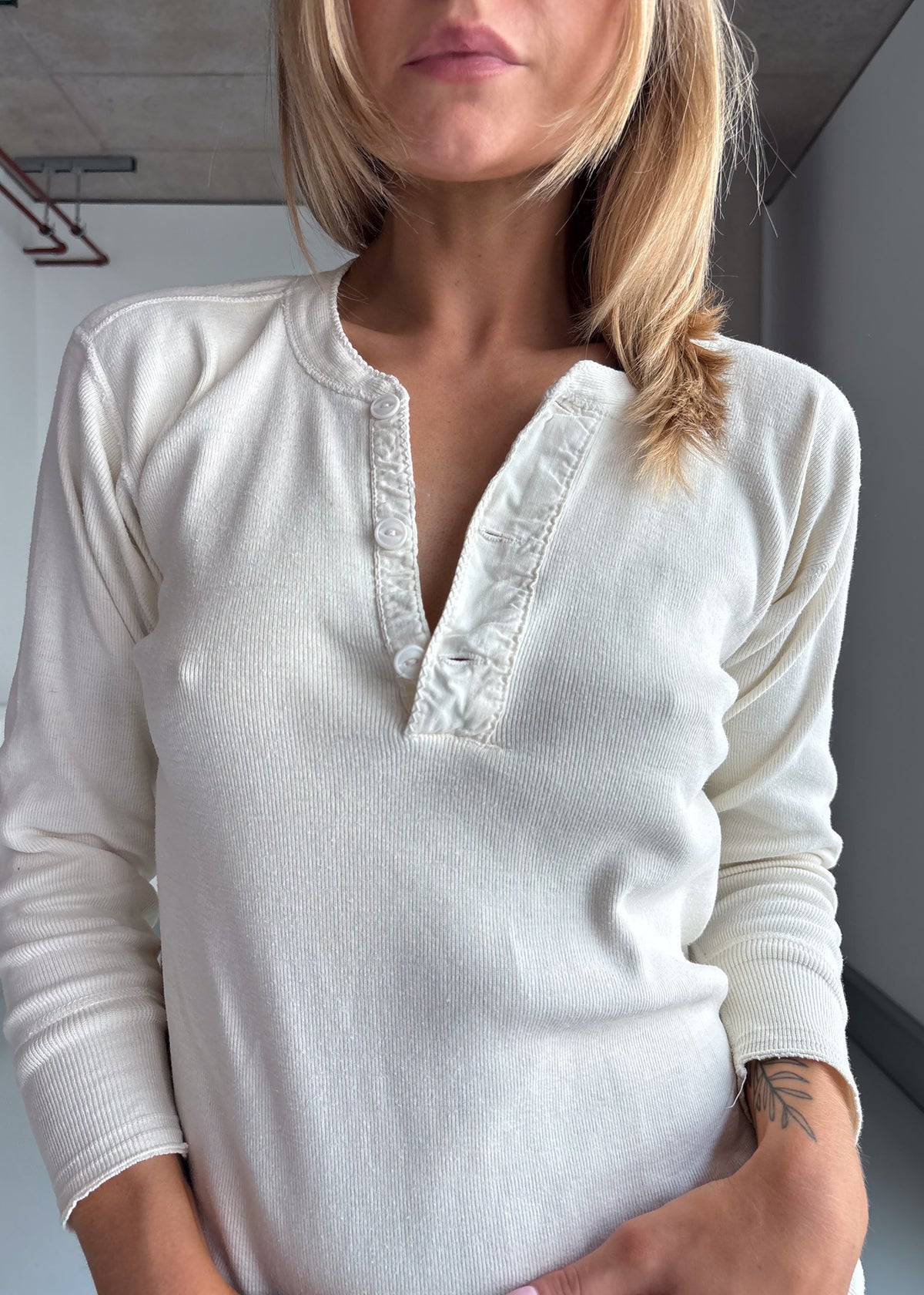 60s ribbed Henley