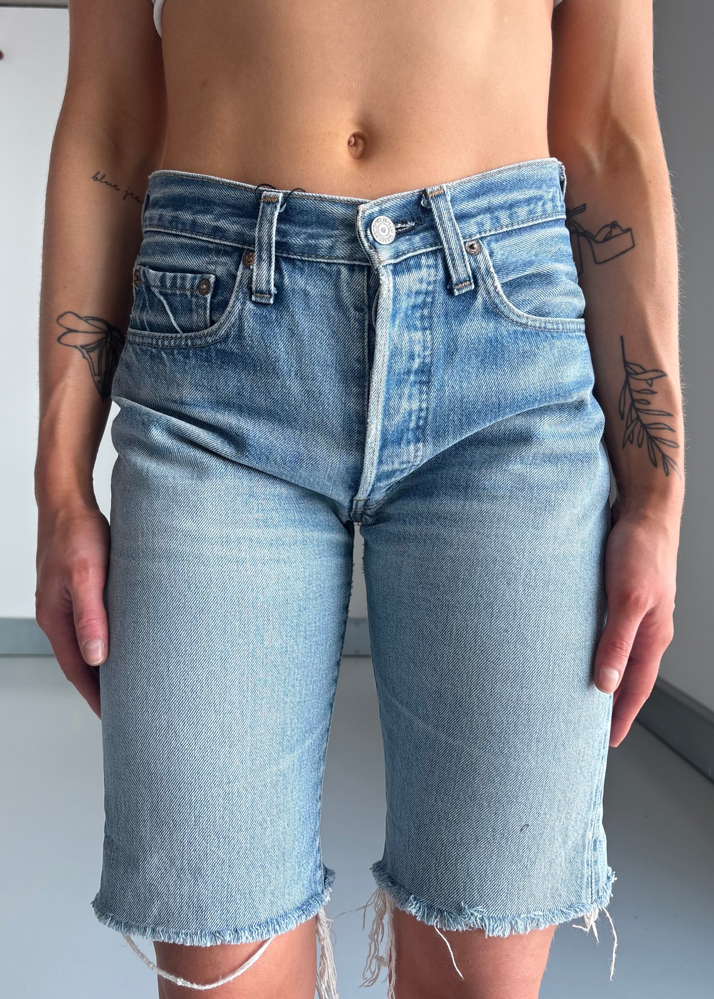 70S SELVAGE LEVIS CUT OFFS