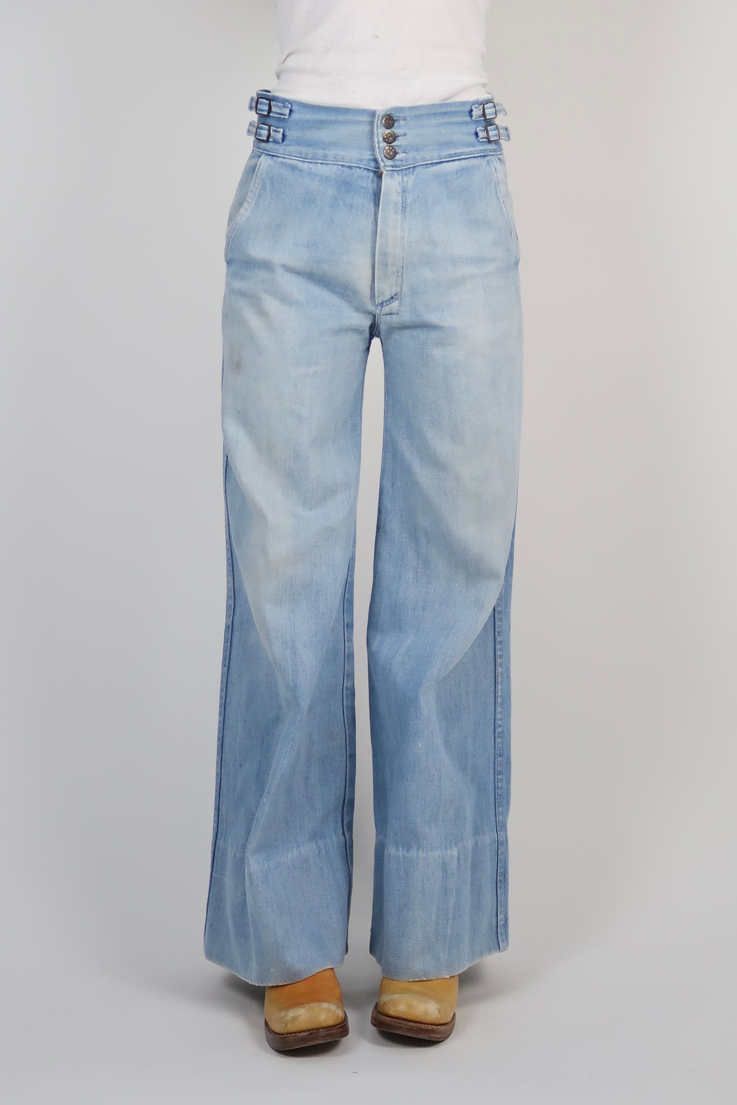 1970s Brutus buckle side jeans