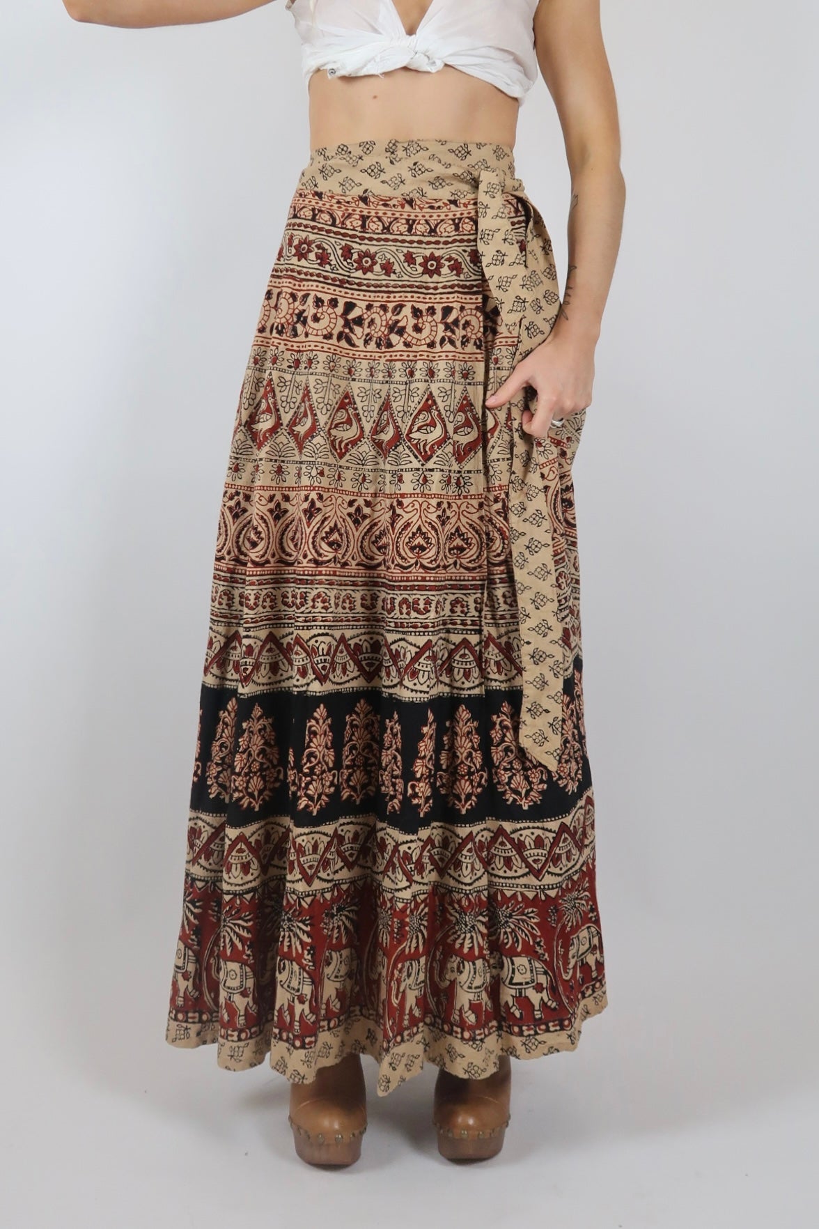 1970s Indian wrap skirt