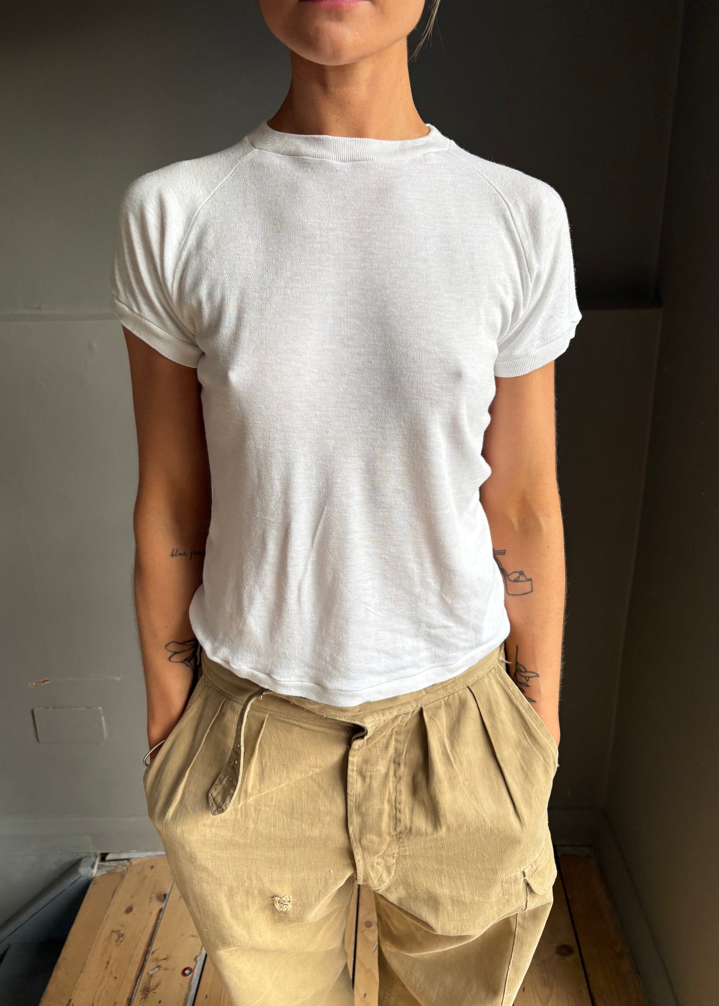 1960s white tee