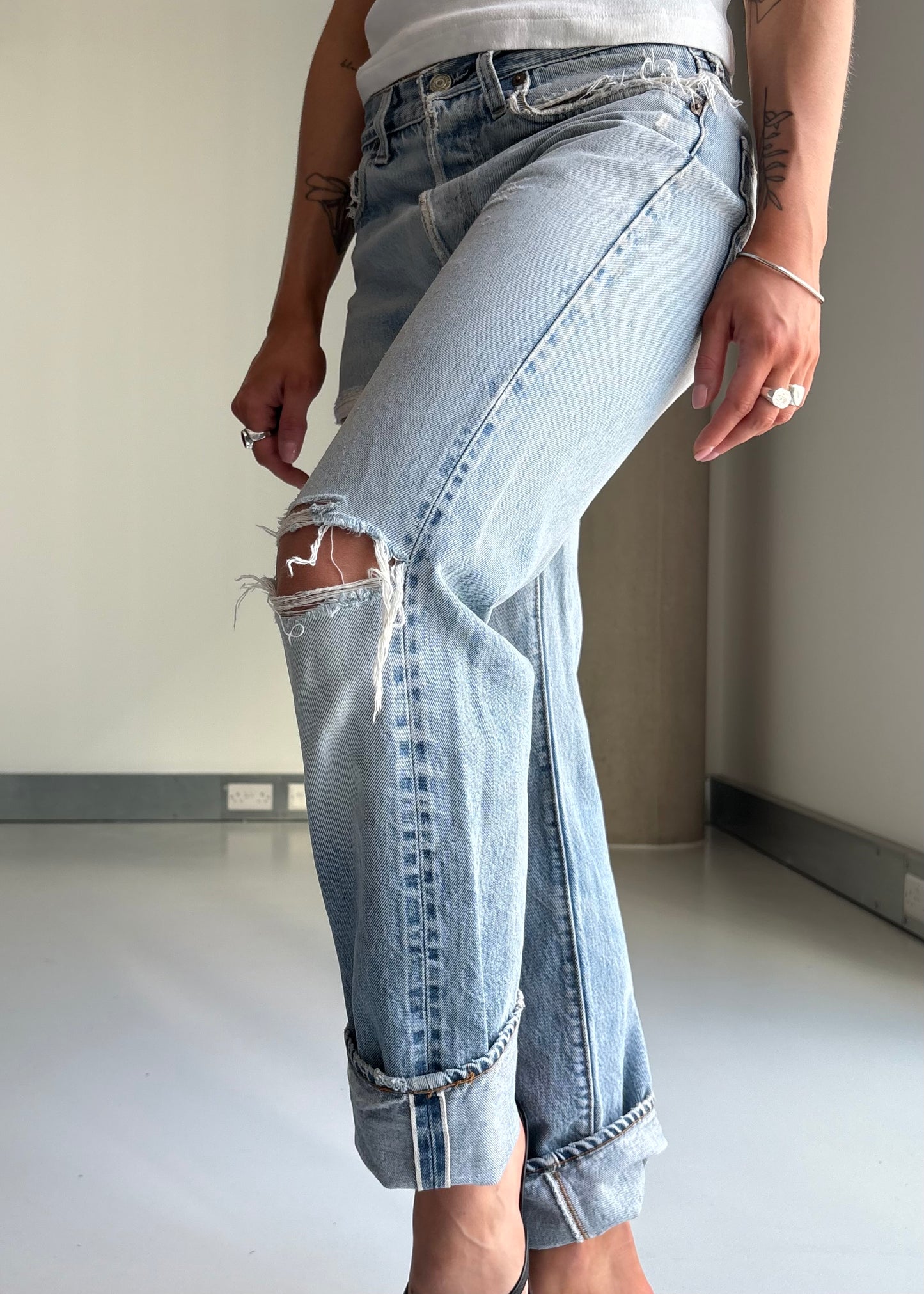 80S DISTRESSSED SELVEDGE LEVIS