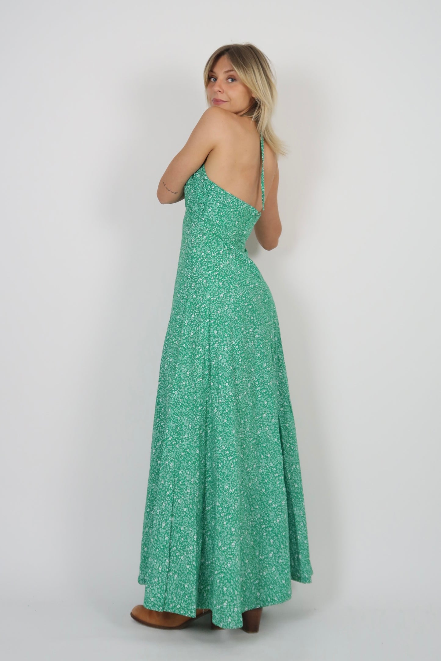 1970s cotton maxi dress