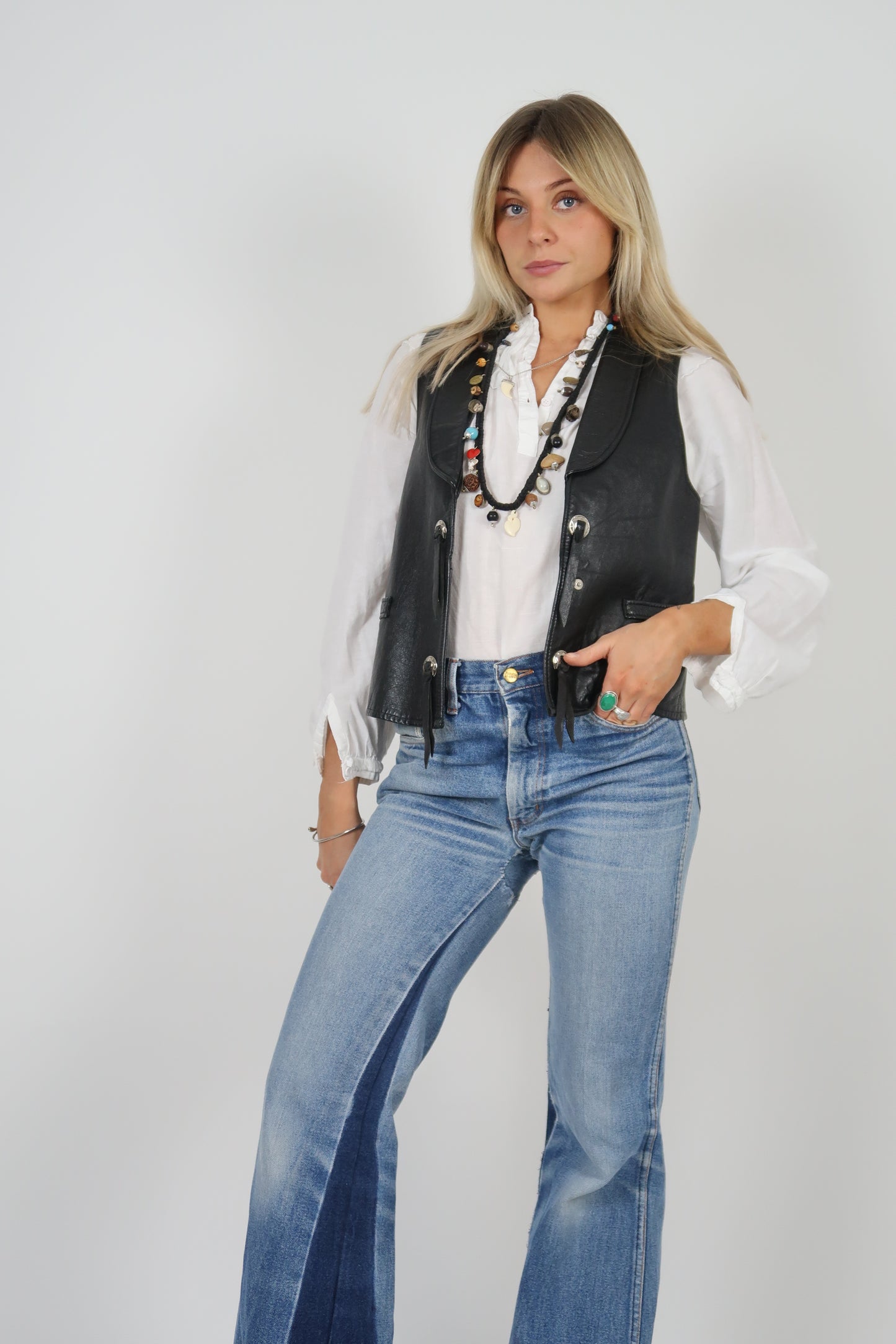 1970s Leather vest
