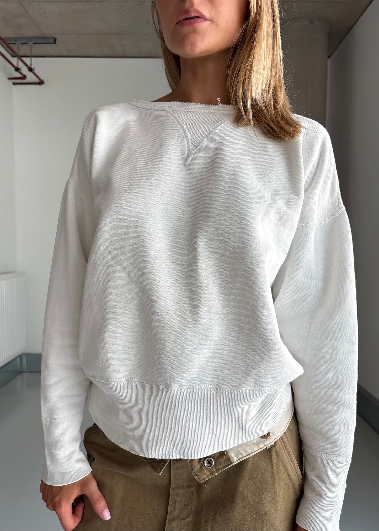 50S WHITE SWEATSHIRT