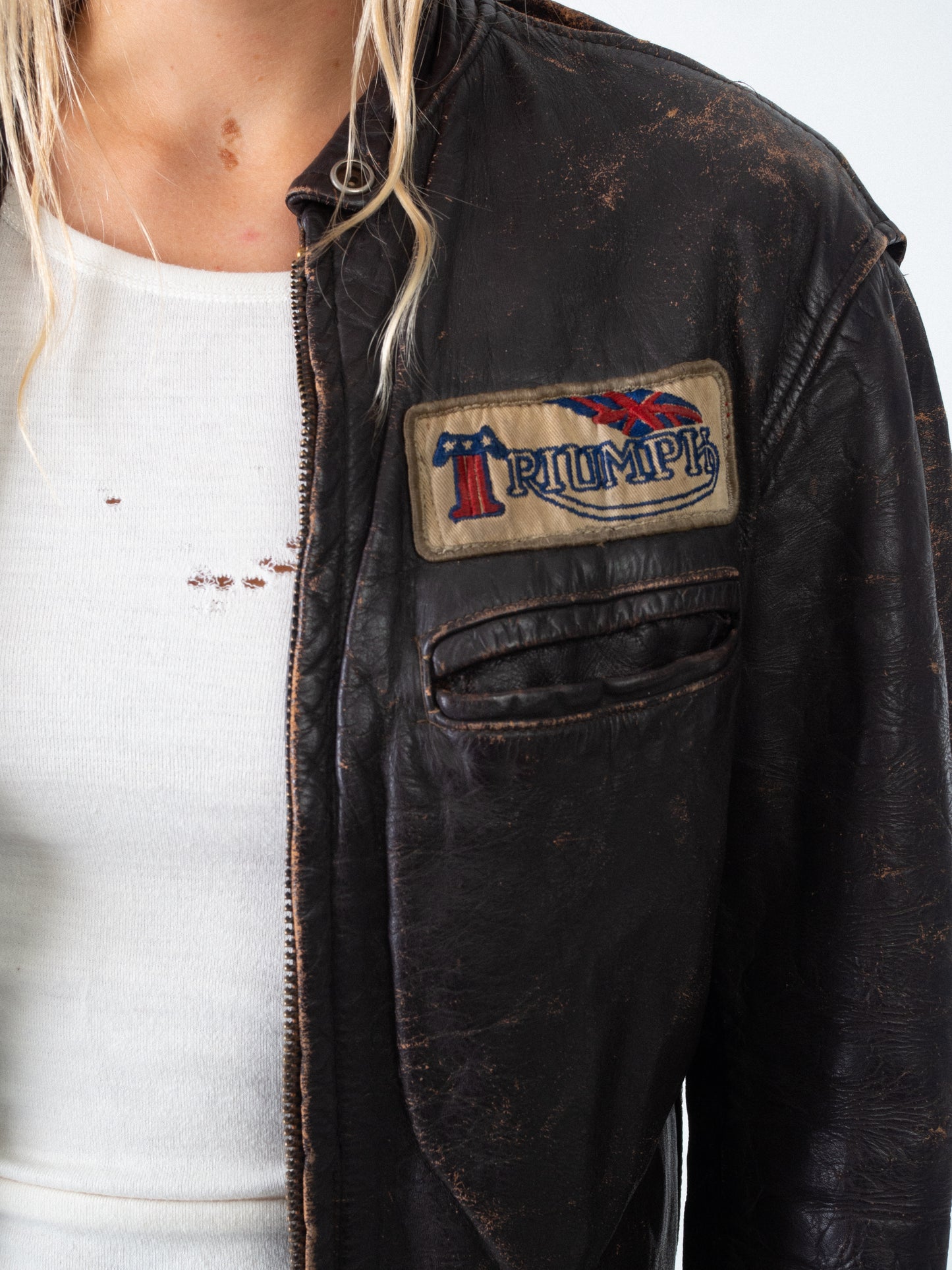 50S LEATHER BIKER JACKET