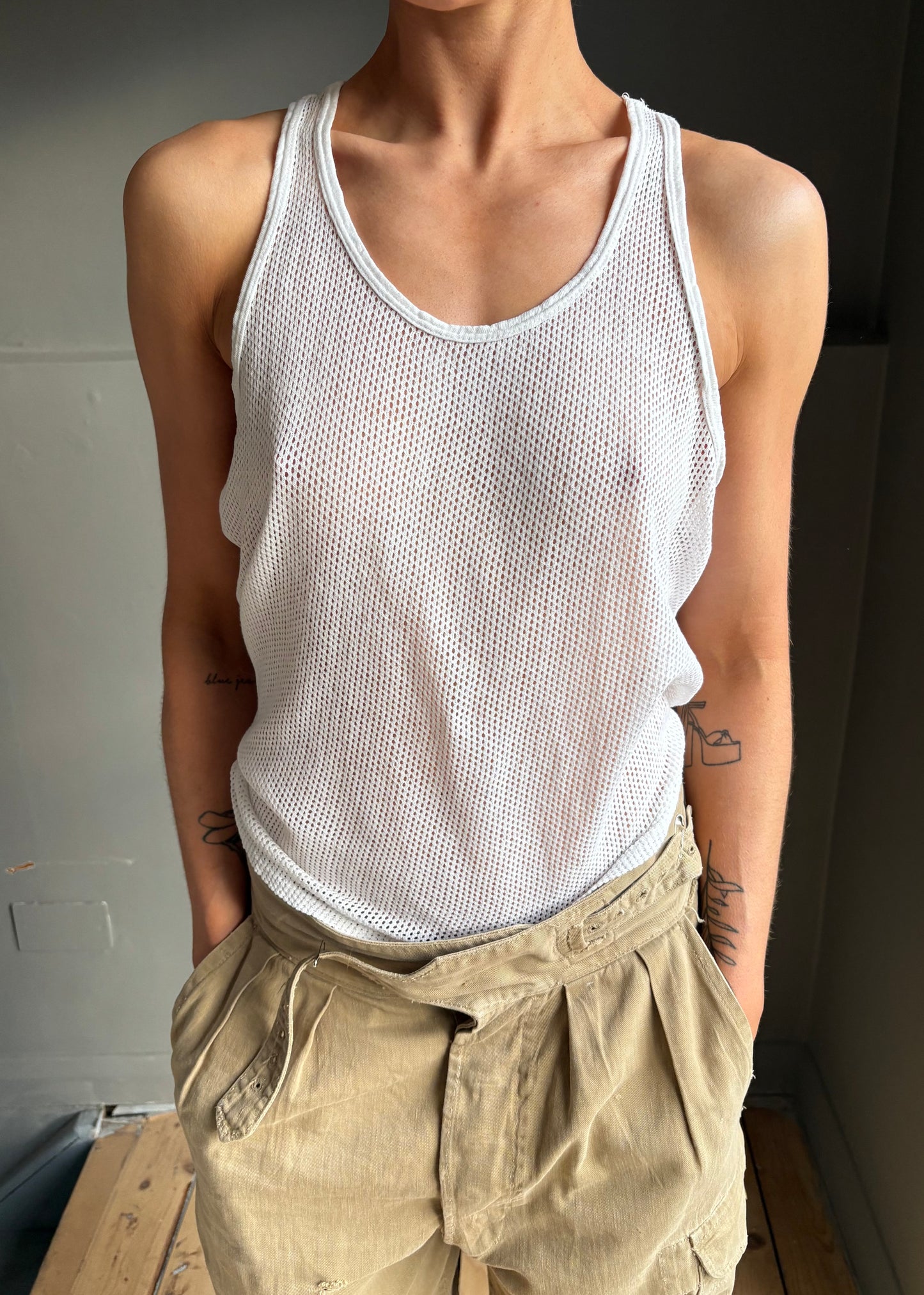 1950s mesh style vest