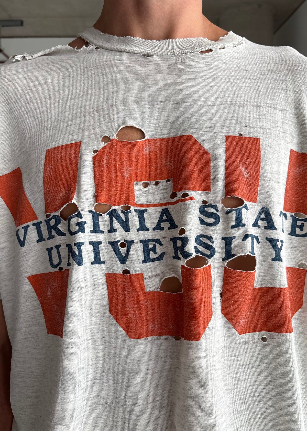 80S EARLY 90S VIRGINIA THRASHED TEE