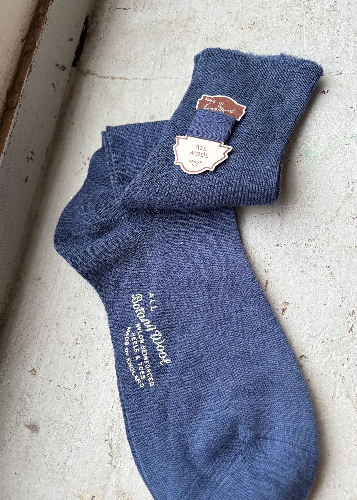 1950s socks with spare wool