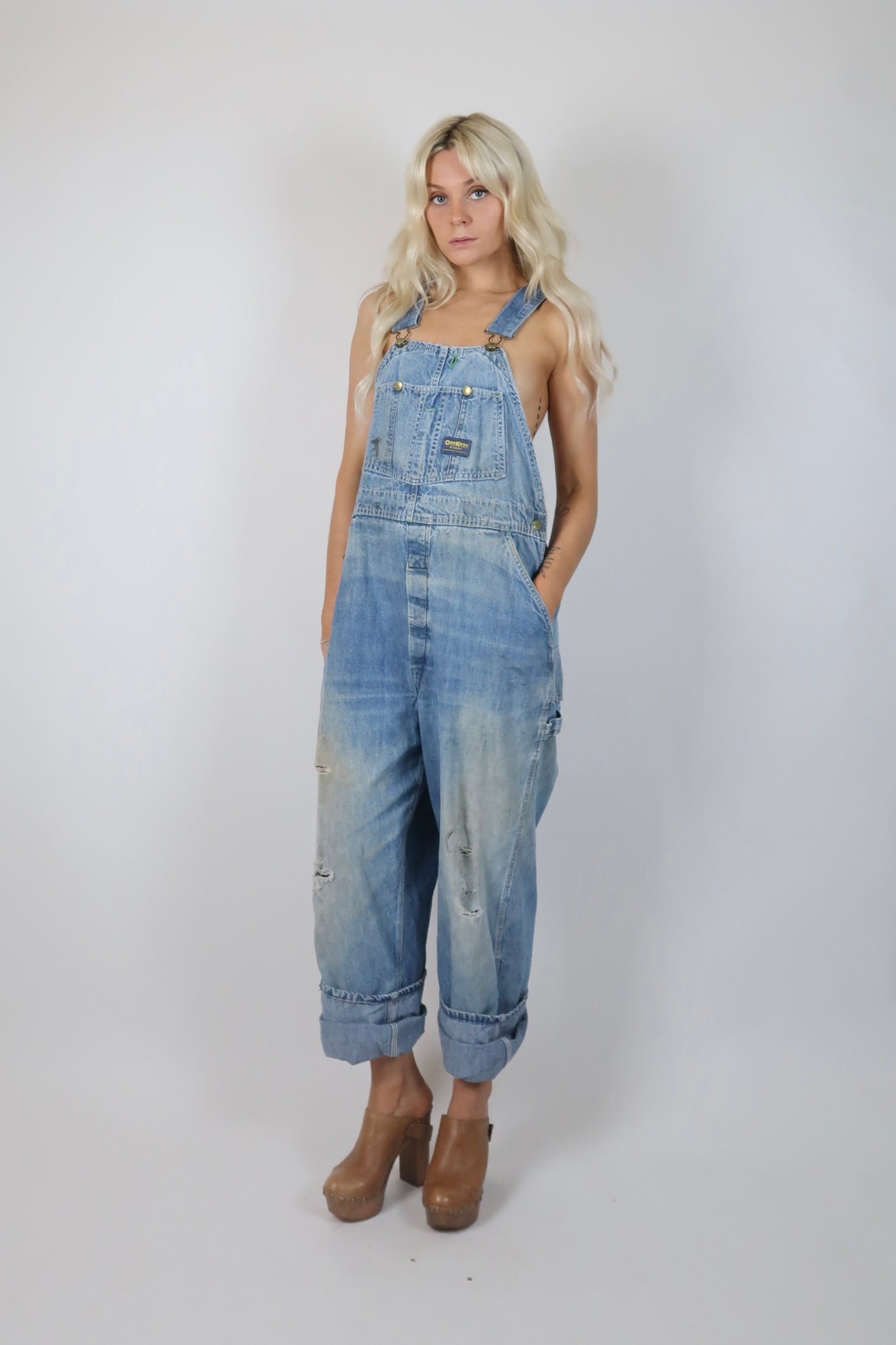 1980s Oshkosh worn in overalls