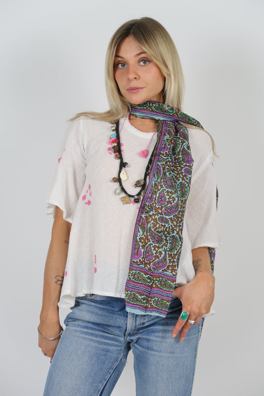1960s silk scarf
