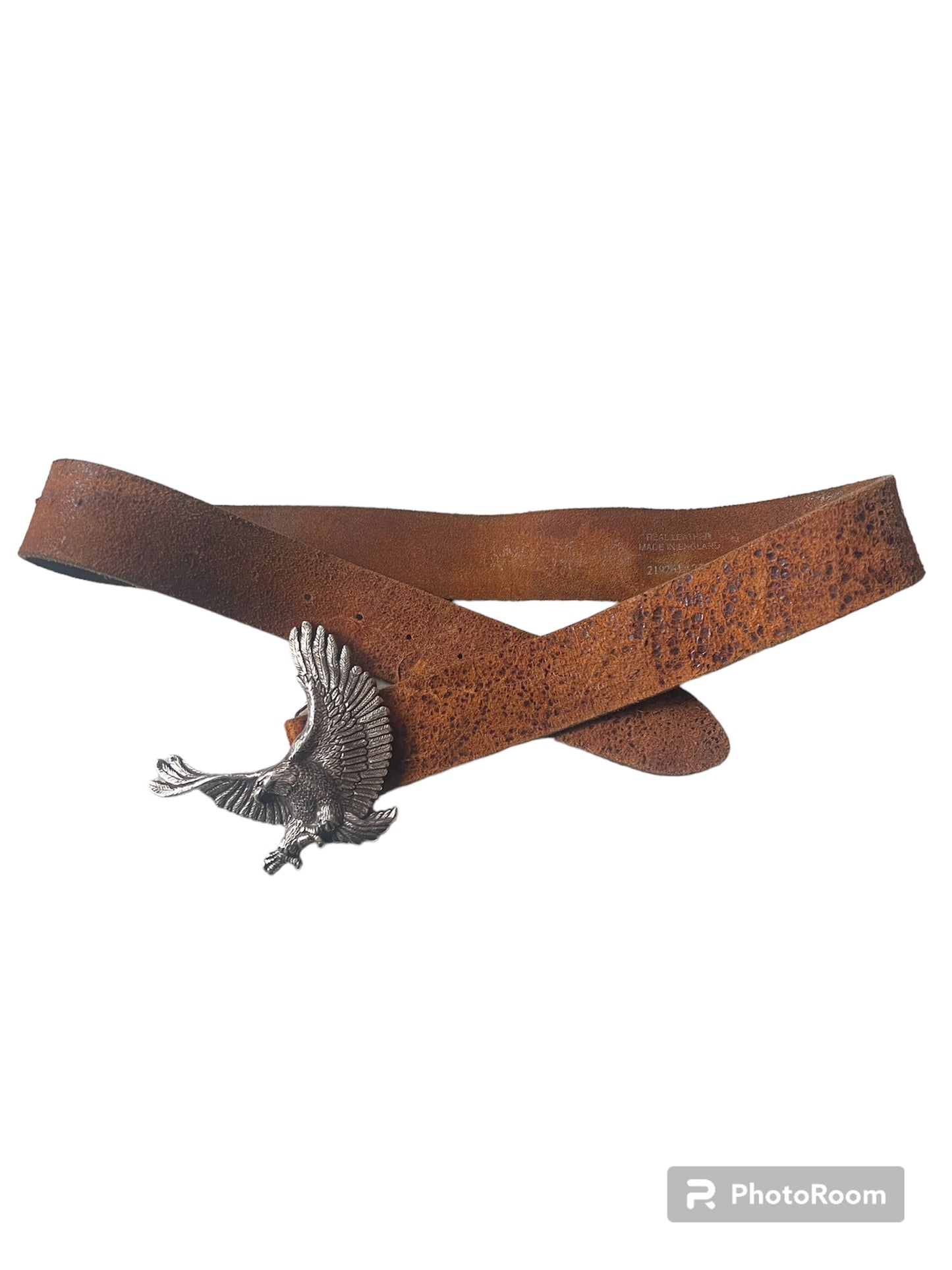 Eagle leather belt