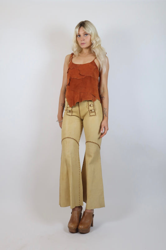 1970s suede camisole