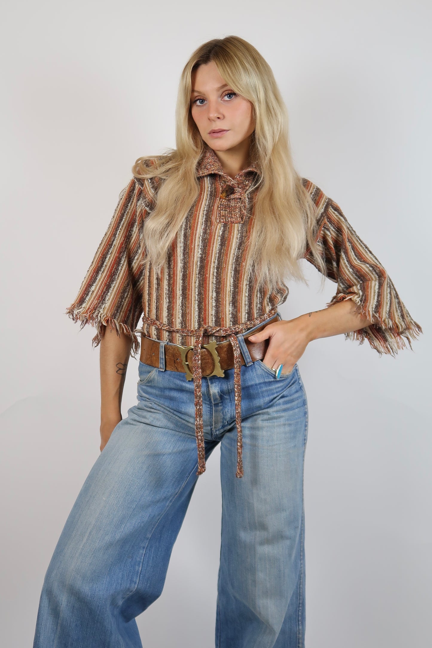 1970s bell sleeve knit