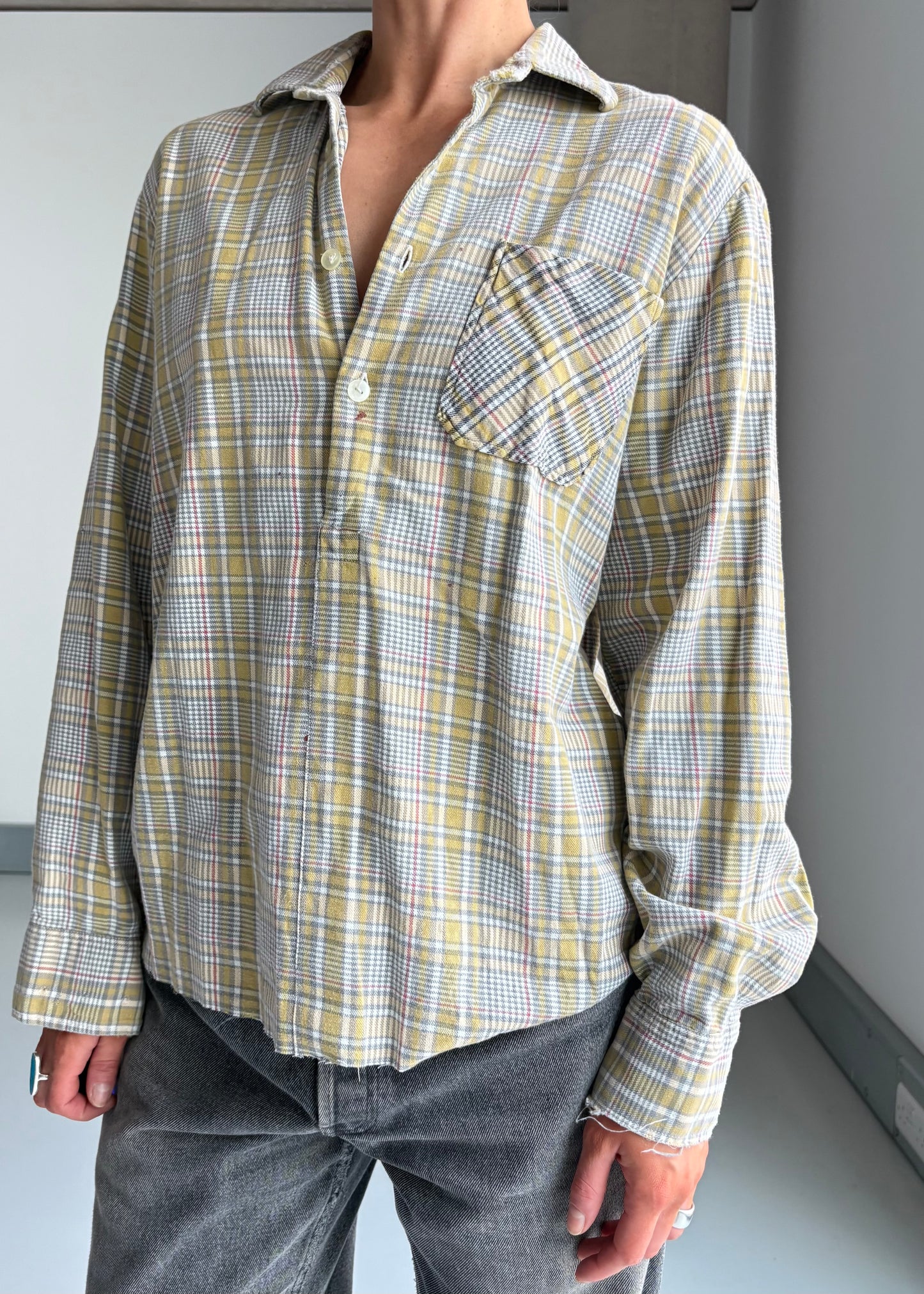 60s cotton work shirt