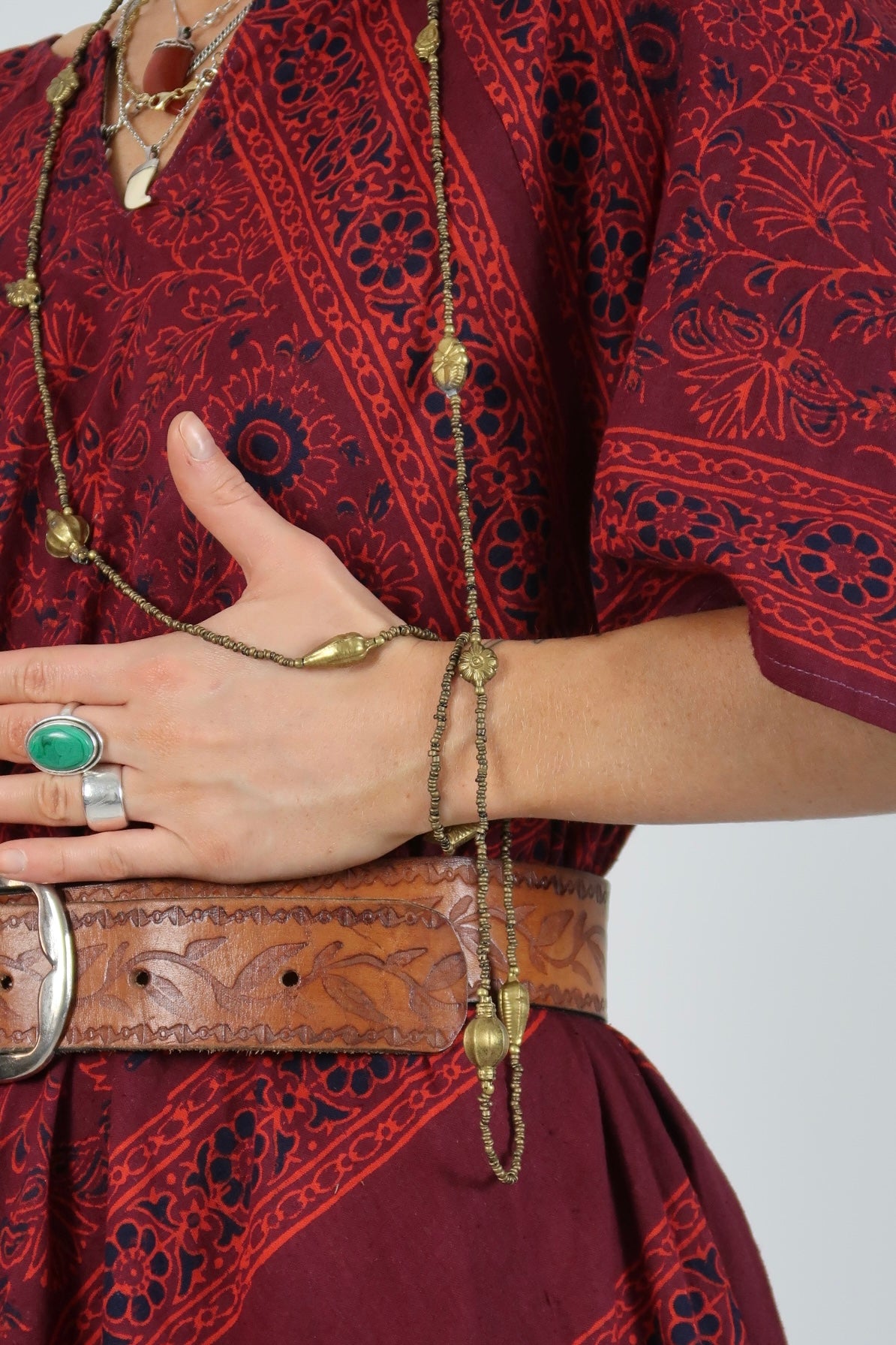70s Indian bead necklace