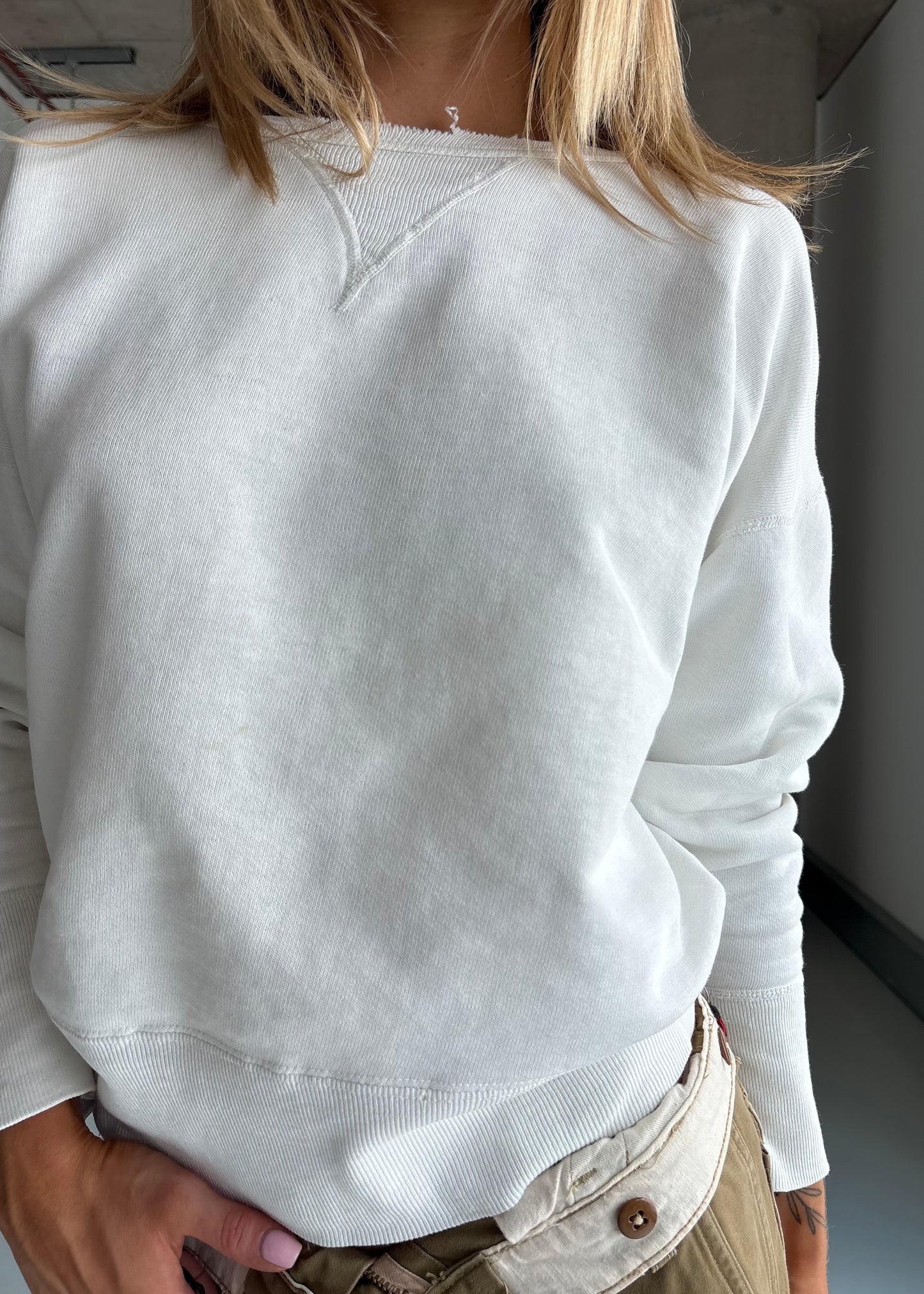 50S WHITE SWEATSHIRT