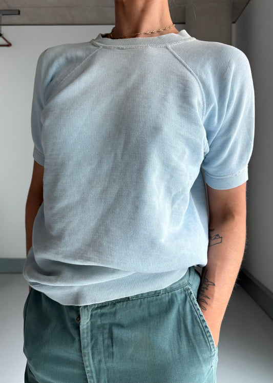 1960s powder blue sweatshirt