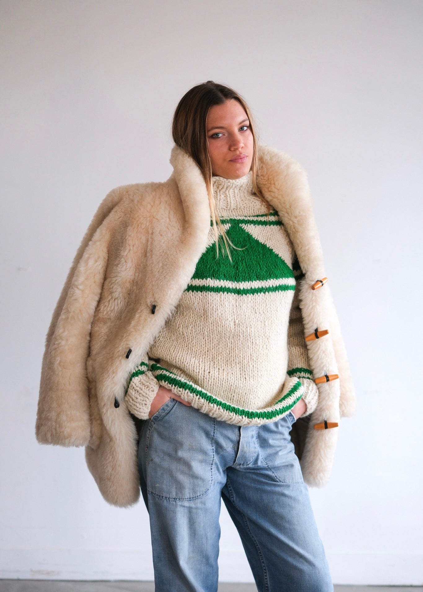 Sheepskin coat