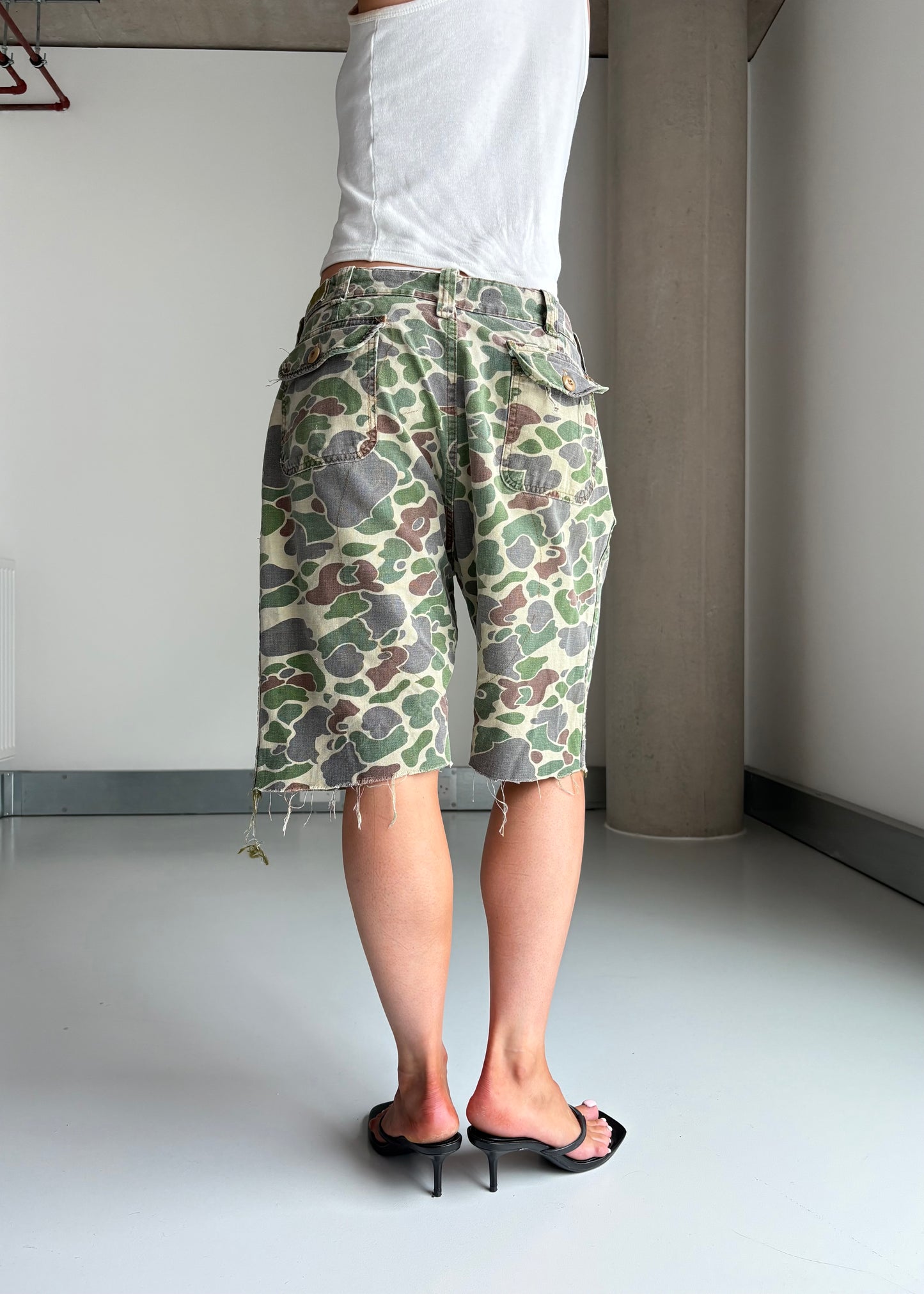 60s camo shorts