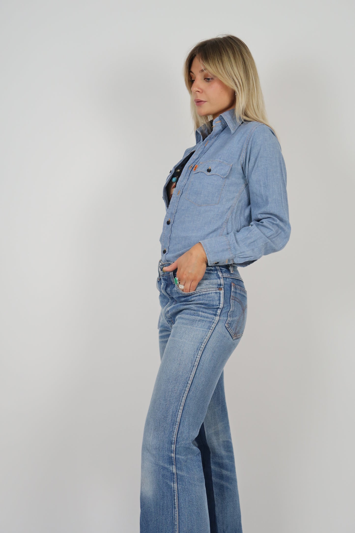 1960s Big E Levi’s chambray shirt S