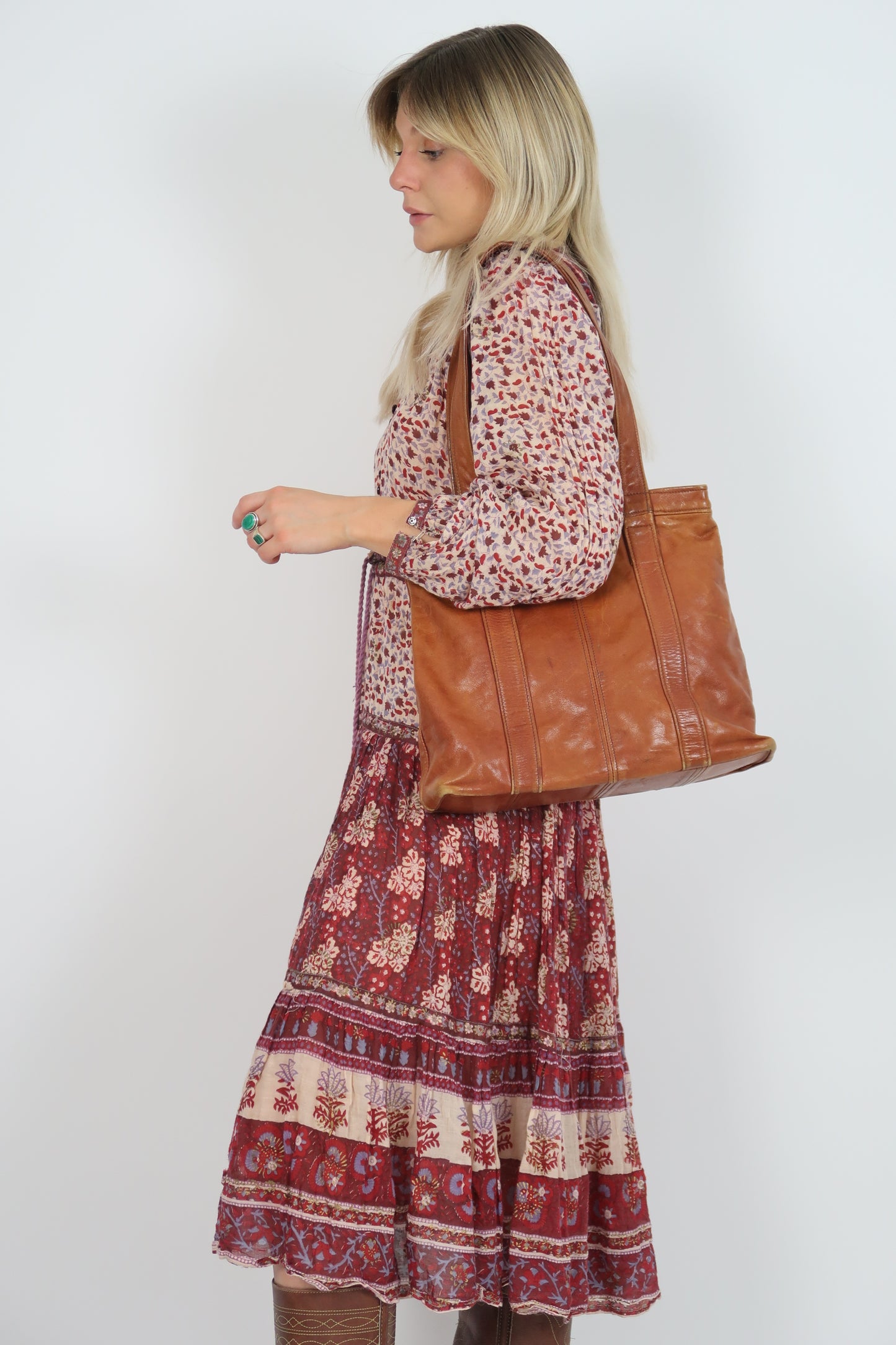 1960s soft leather bag