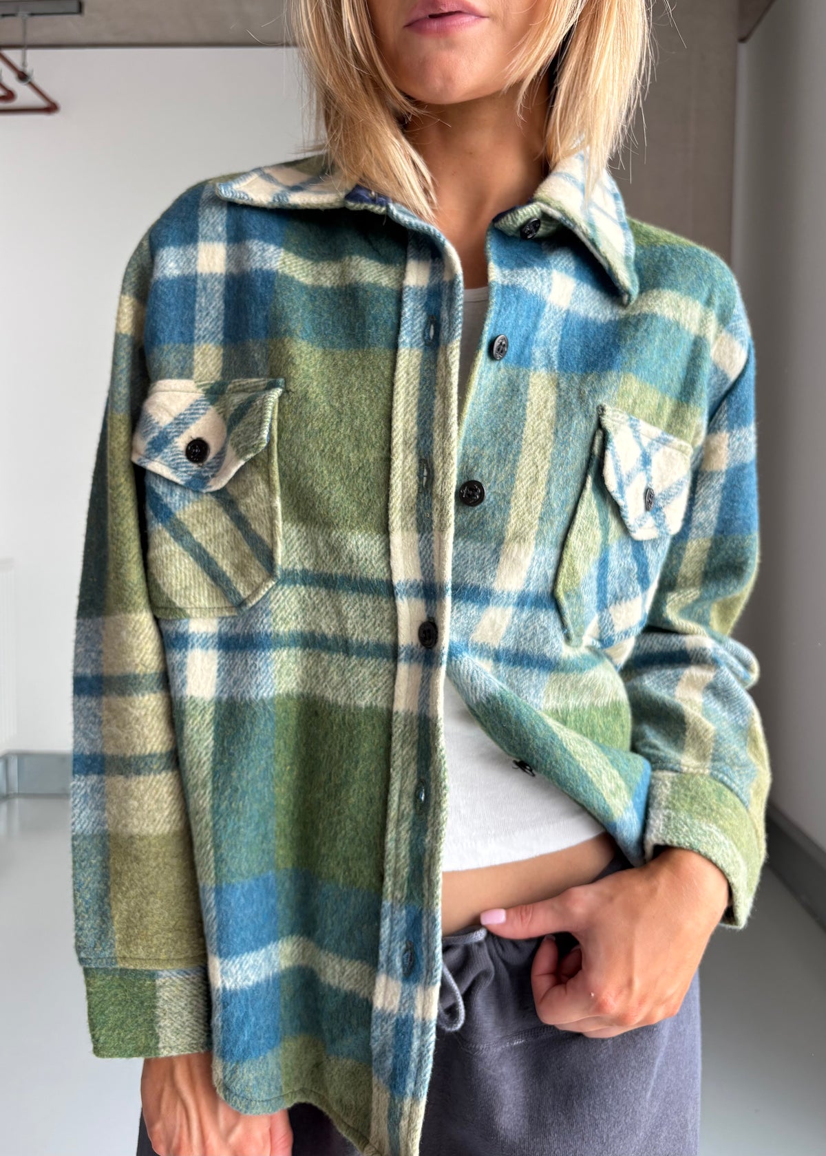 70s Sears wool flannel