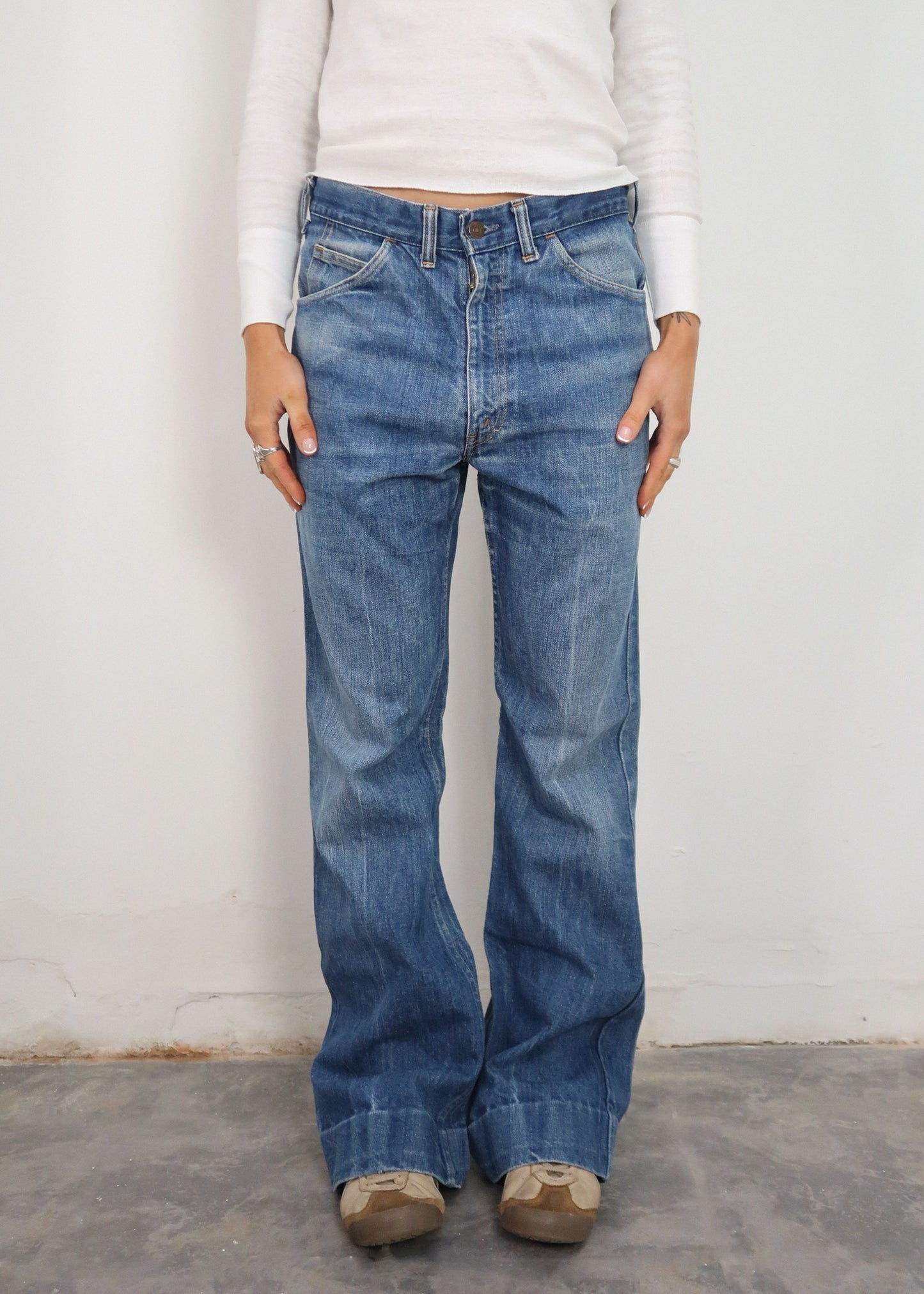 Early 70s big E orange tab Levis