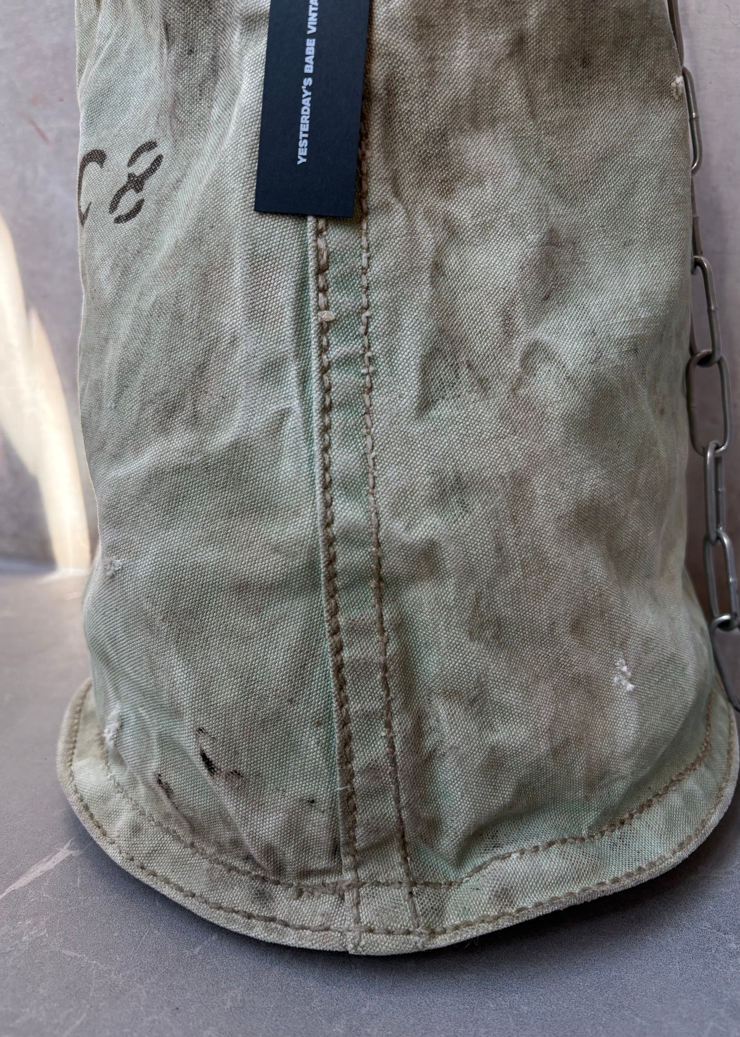 1940S CANVAS BUCKET BAG