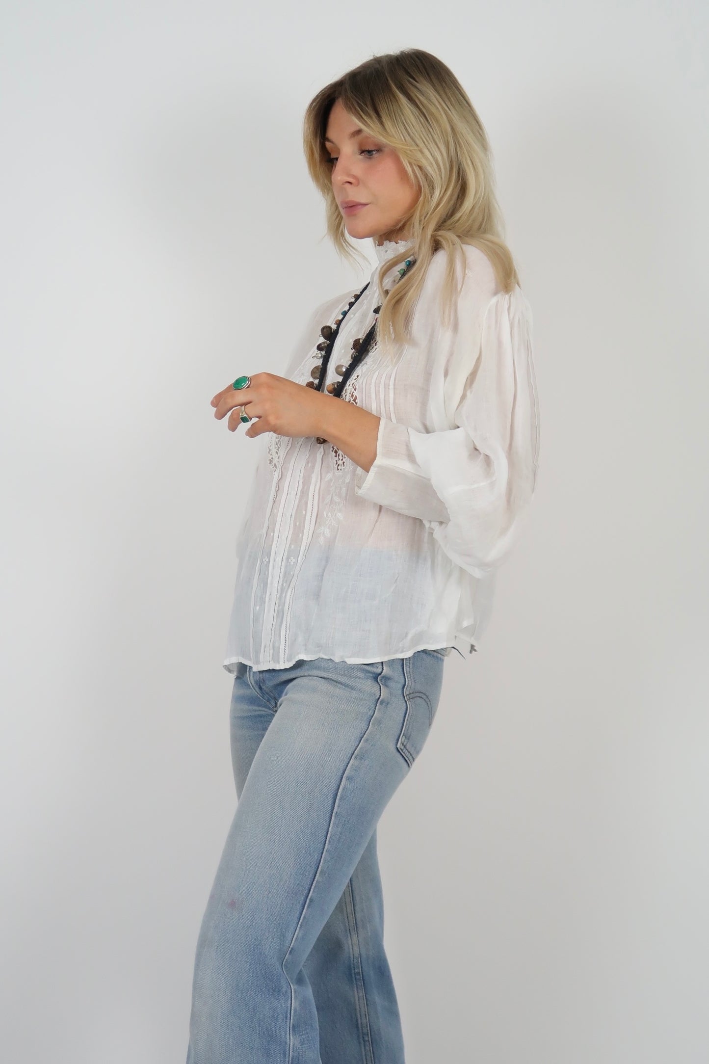 Antique cutout blouse