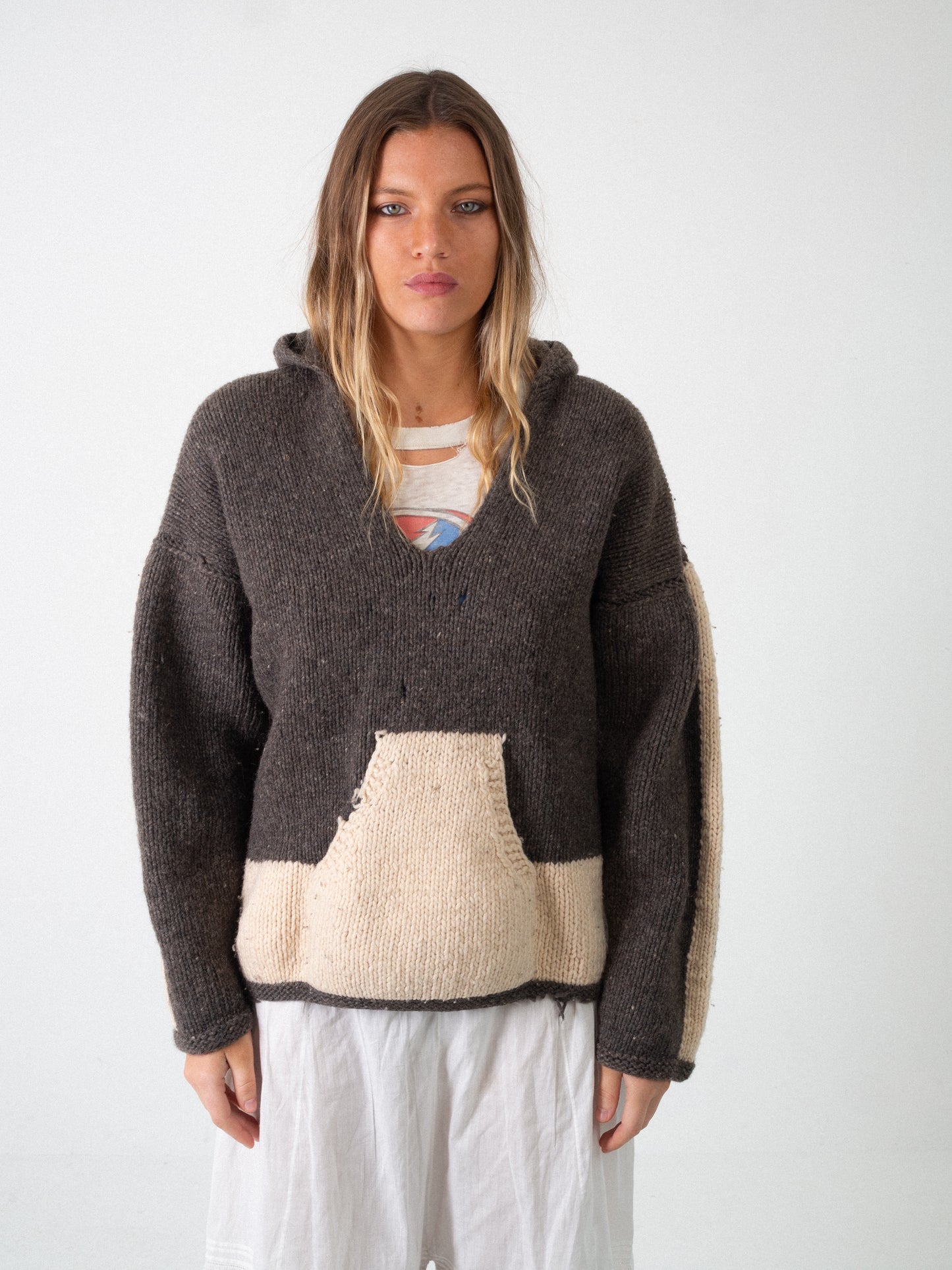 60S KNIT HOODIE