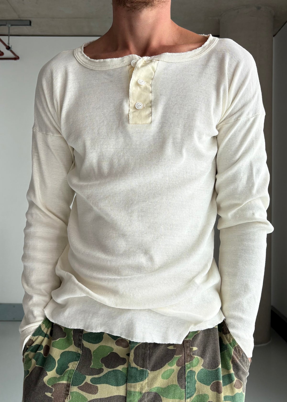 70S COTTON HENLEY