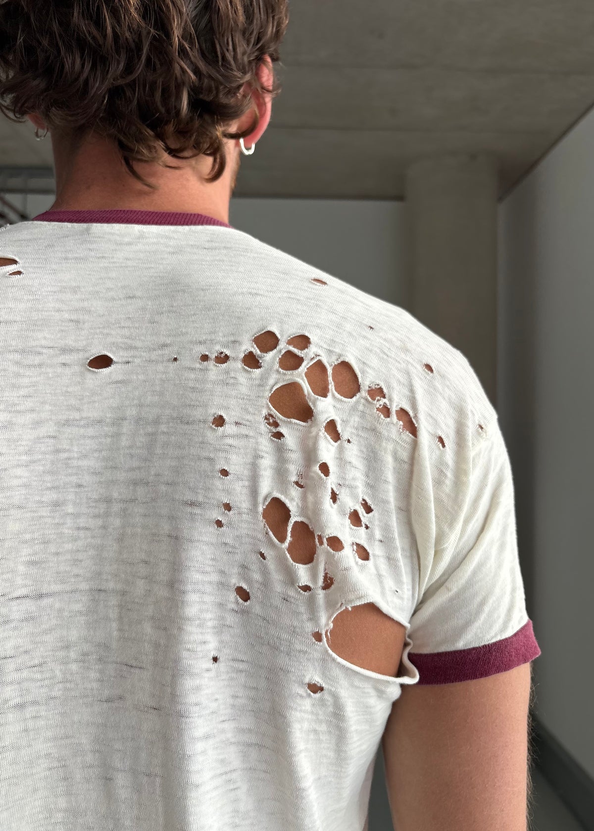 THRASHED 70S RINGER TEE