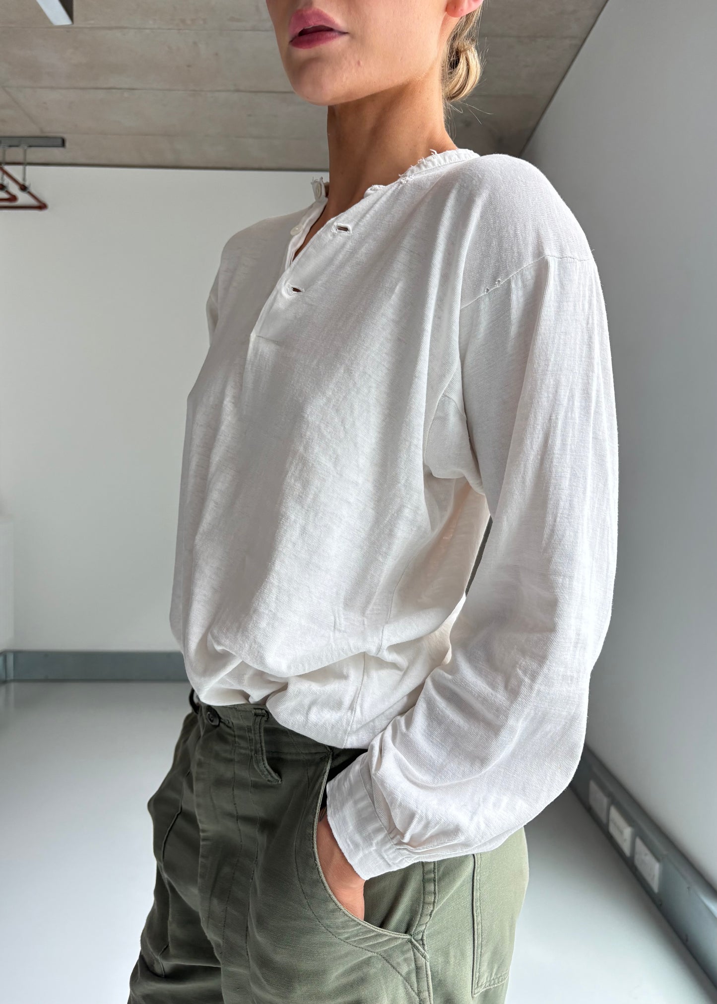Soft cotton Henley