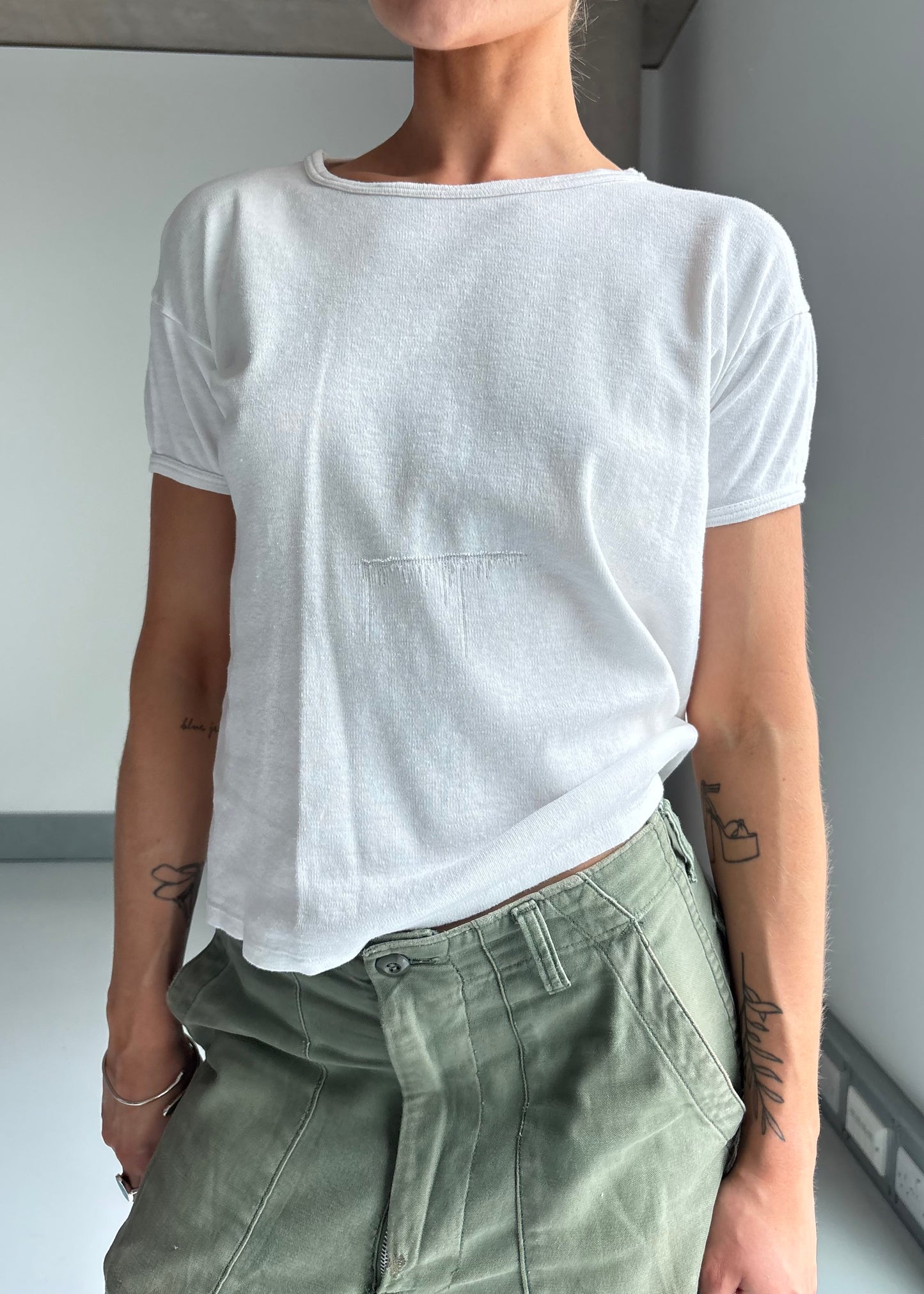 60s white tshirt