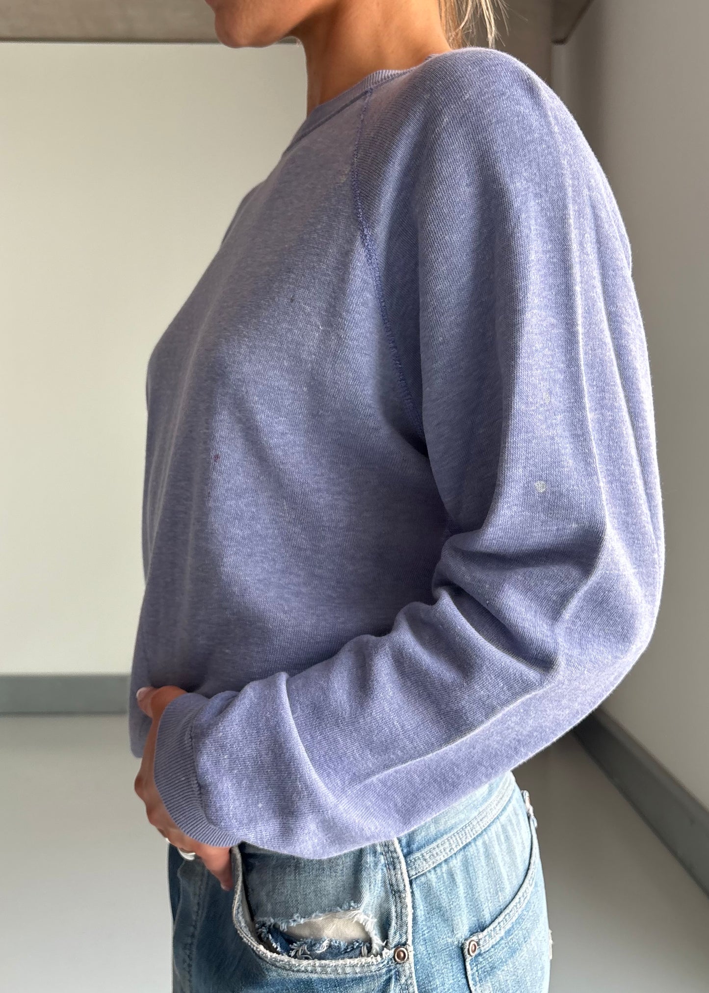 70s worn in sweatshirt