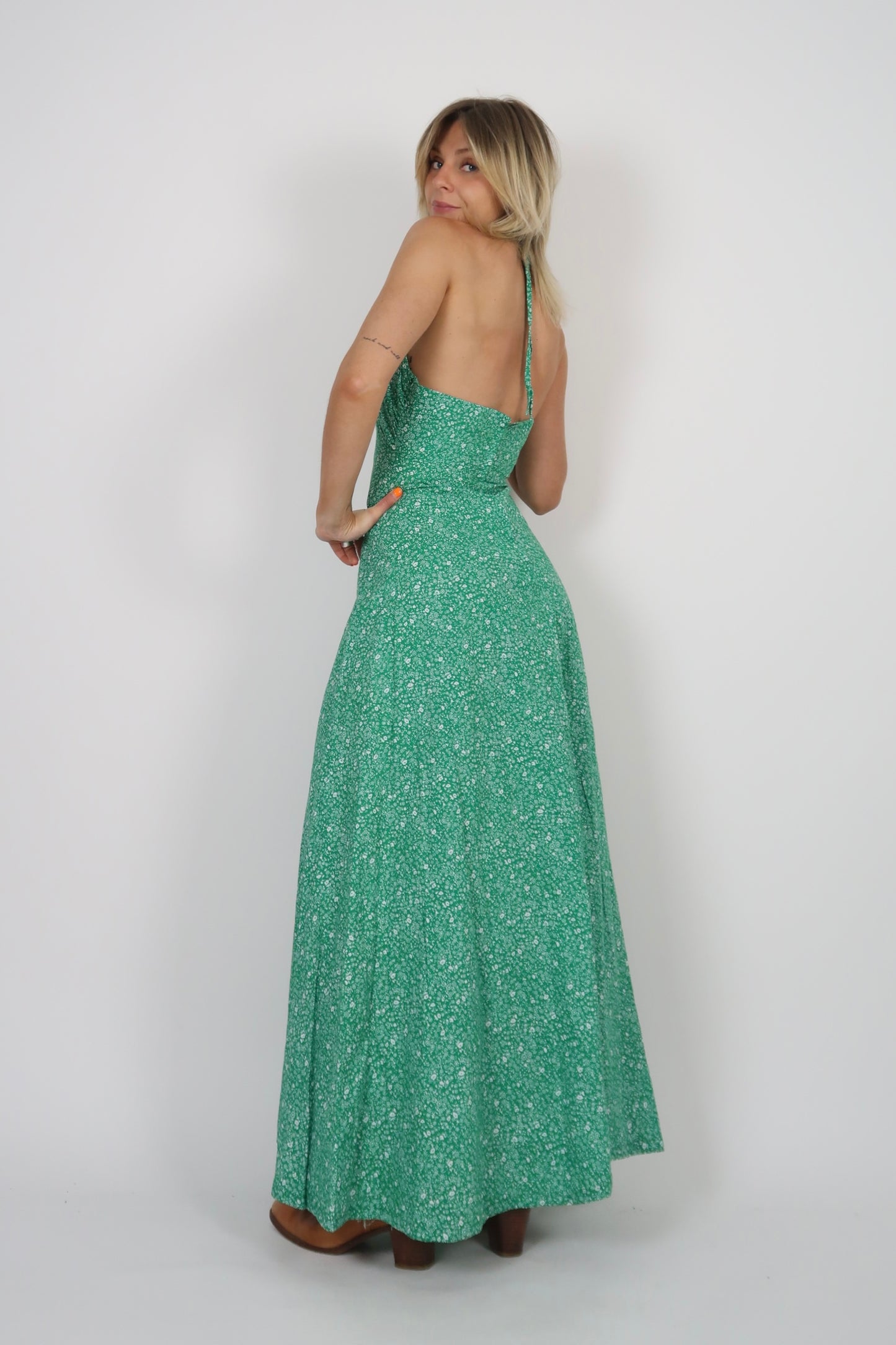 1970s cotton maxi dress