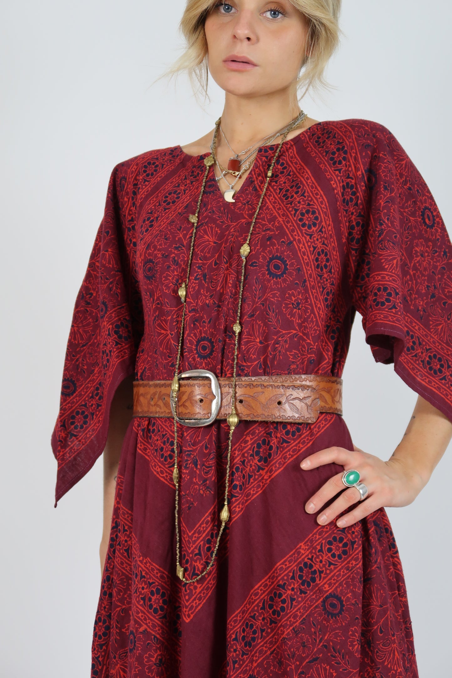 70s Indian bead necklace