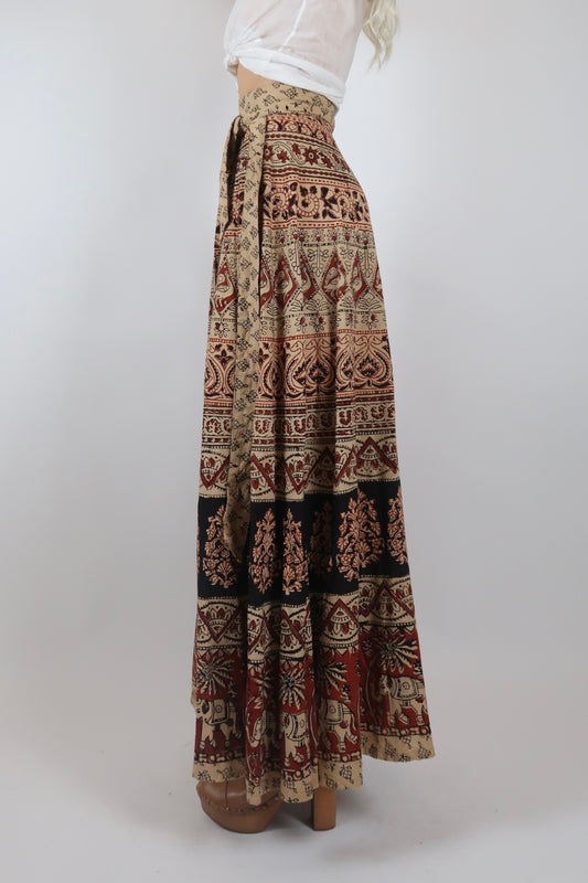 1970s Indian wrap skirt