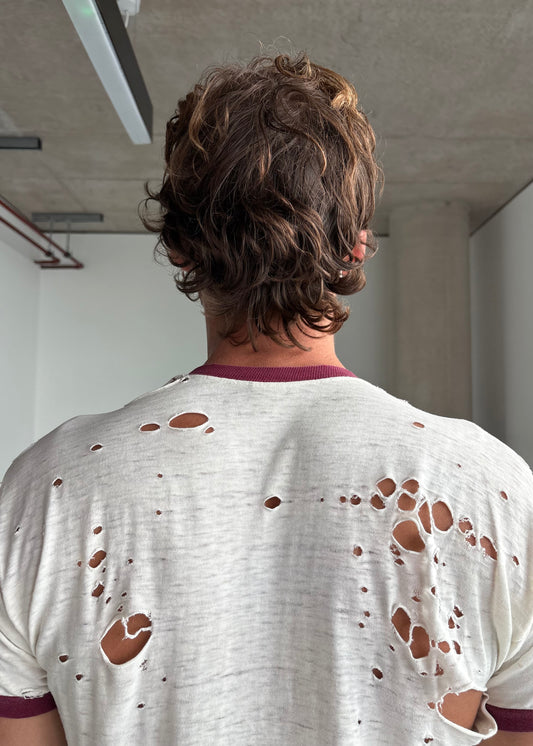 THRASHED 70S RINGER TEE
